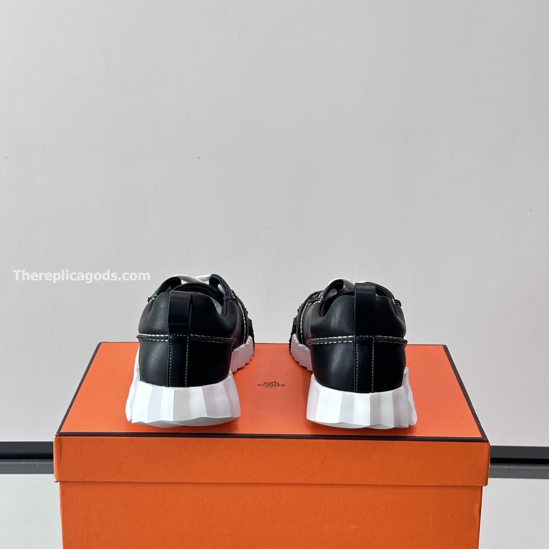 NEXT SNEAKERS BLACK CAFLSKIN LEATHER - H385