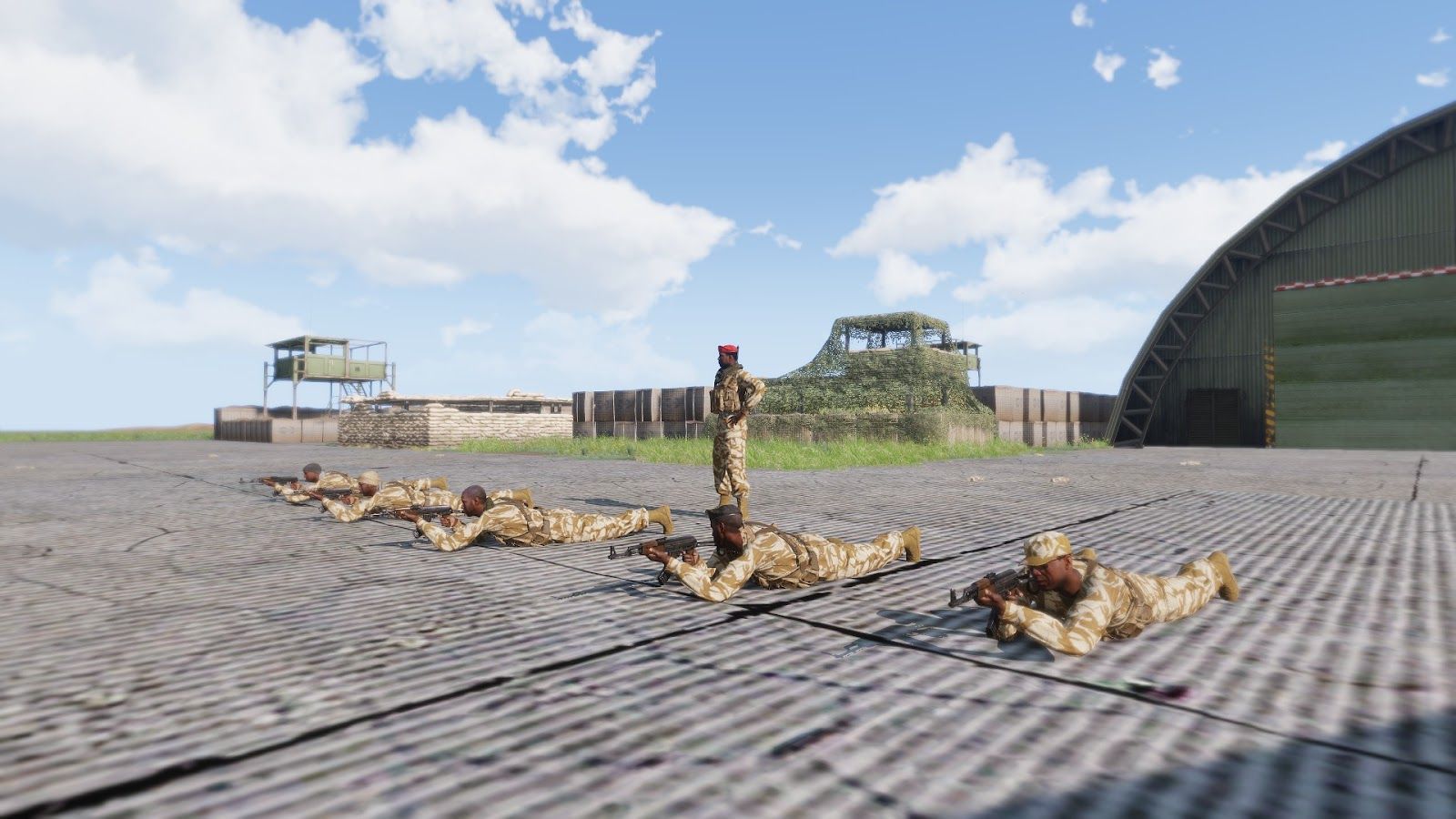Ritmoan Army exercising before the conflict