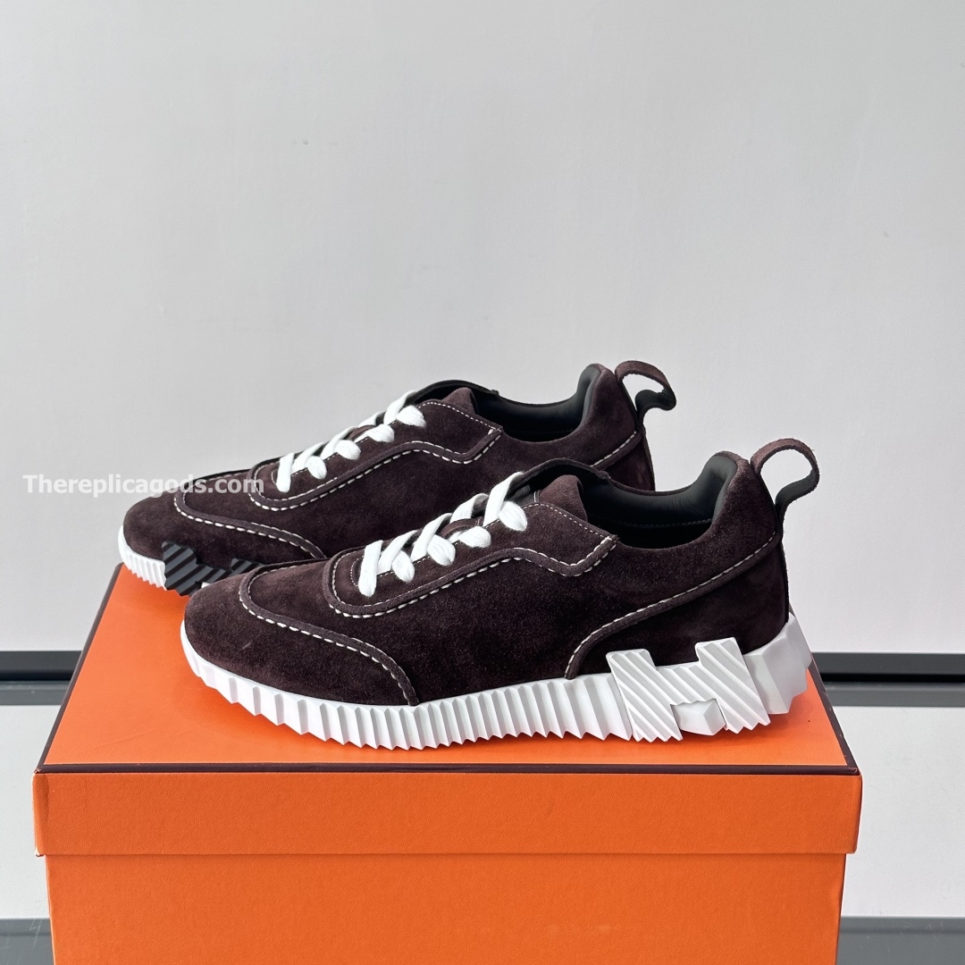 NEXT SNEAKERS BROWN SUEDE CALFSKIN - H387