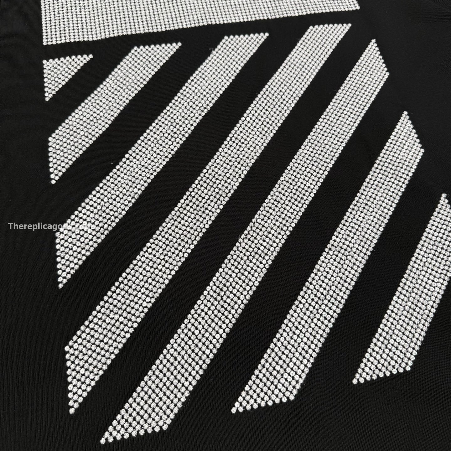 OFF PRINTED COTTON T-SHIRT IN BLACK