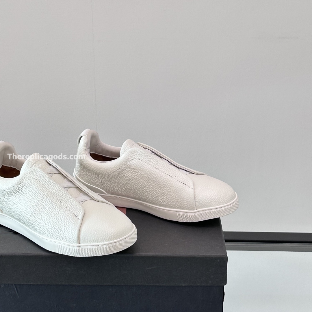 OFF WHITE DEERSKIN TRIPLE STITCH SNEAKERS