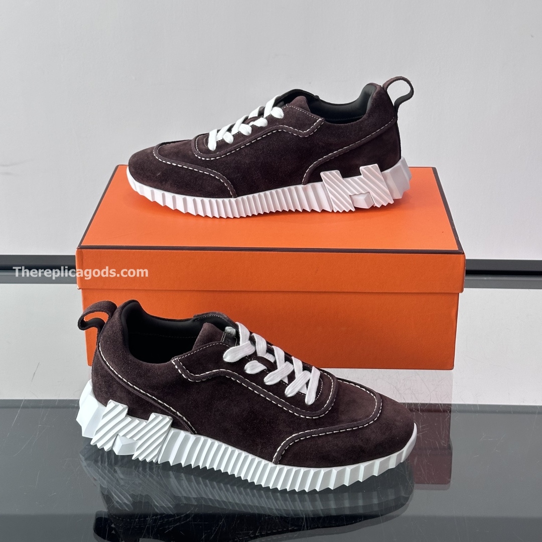 NEXT SNEAKERS BROWN SUEDE CALFSKIN - H387