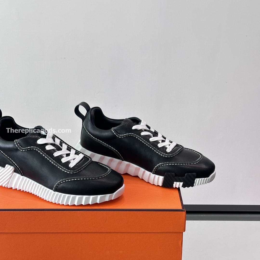 NEXT SNEAKERS BLACK CAFLSKIN LEATHER - H385