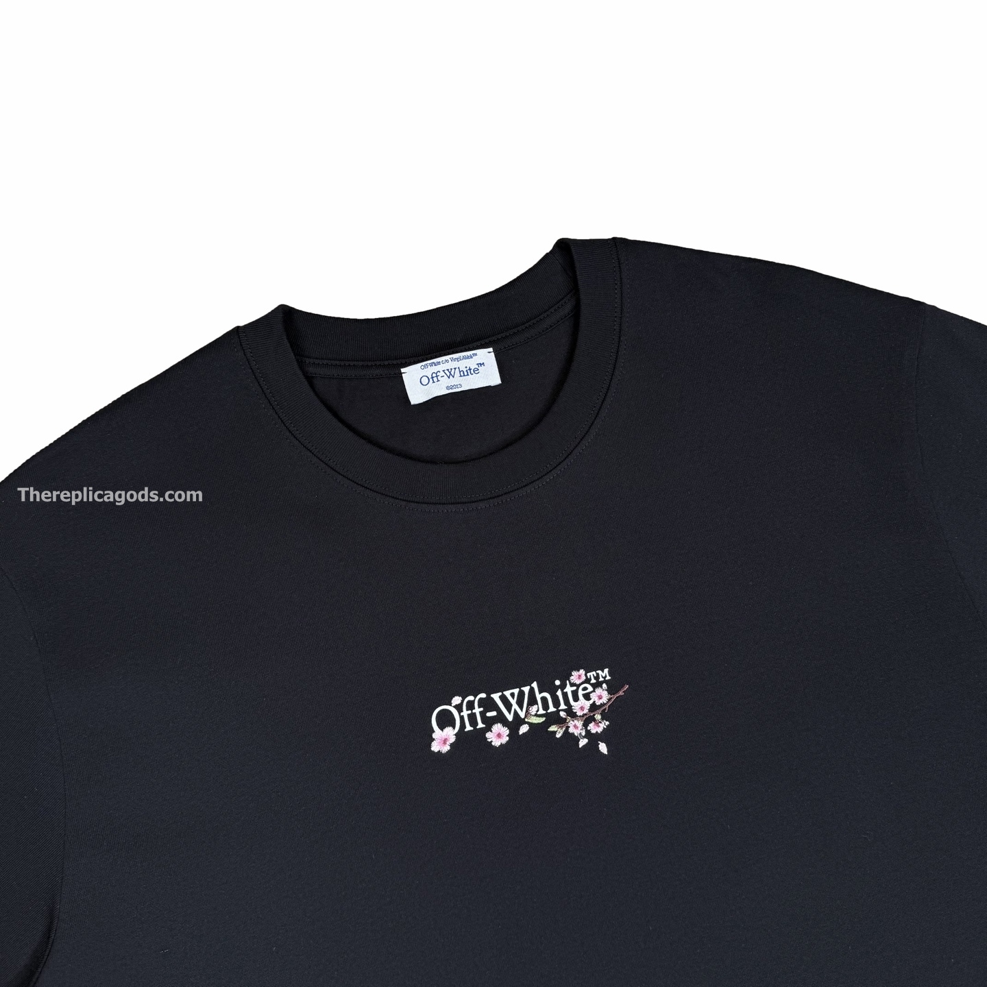 LOGO COTTON T-SHIRT IN BLACK