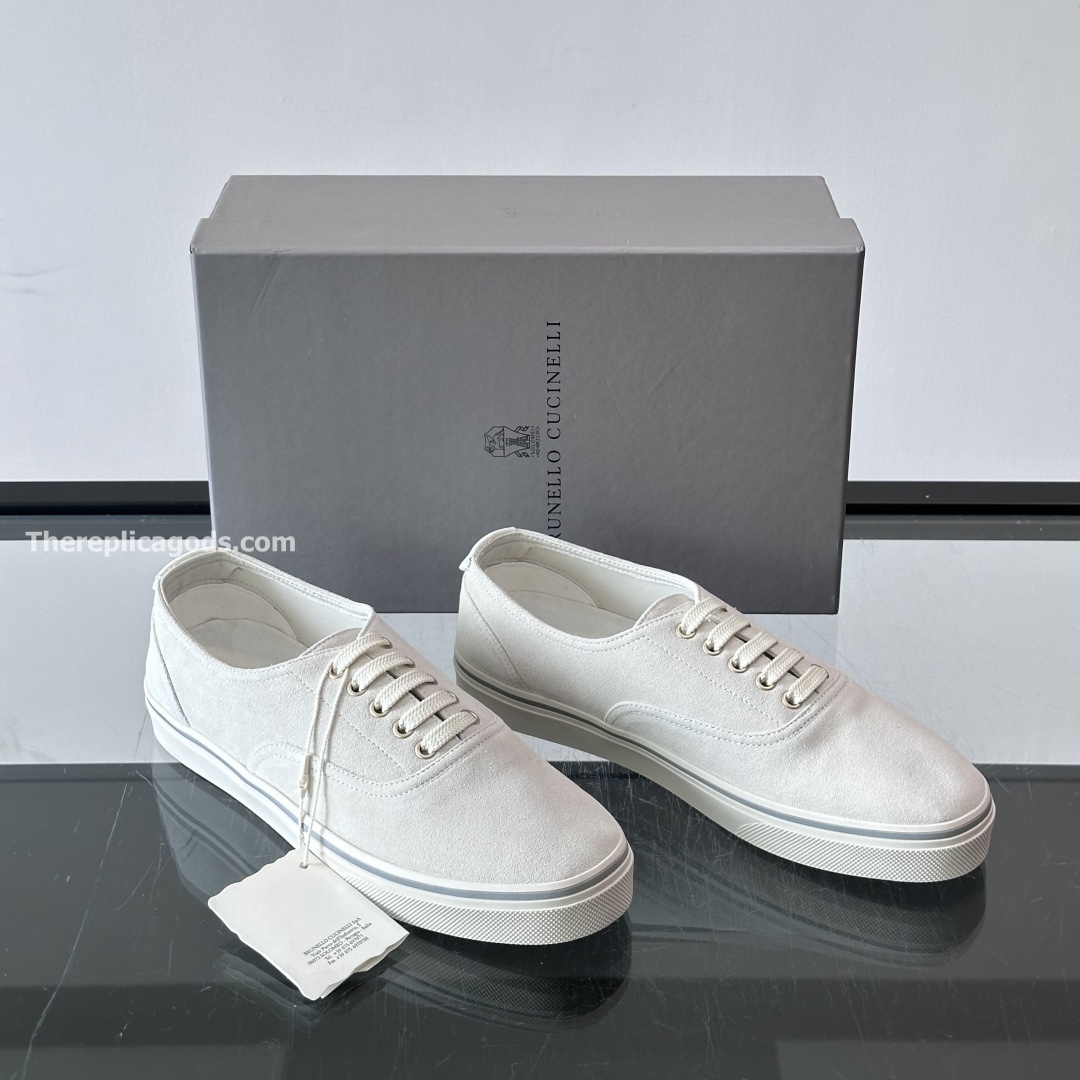 SUEDE SNEAKERS IN WHITE, photo 7