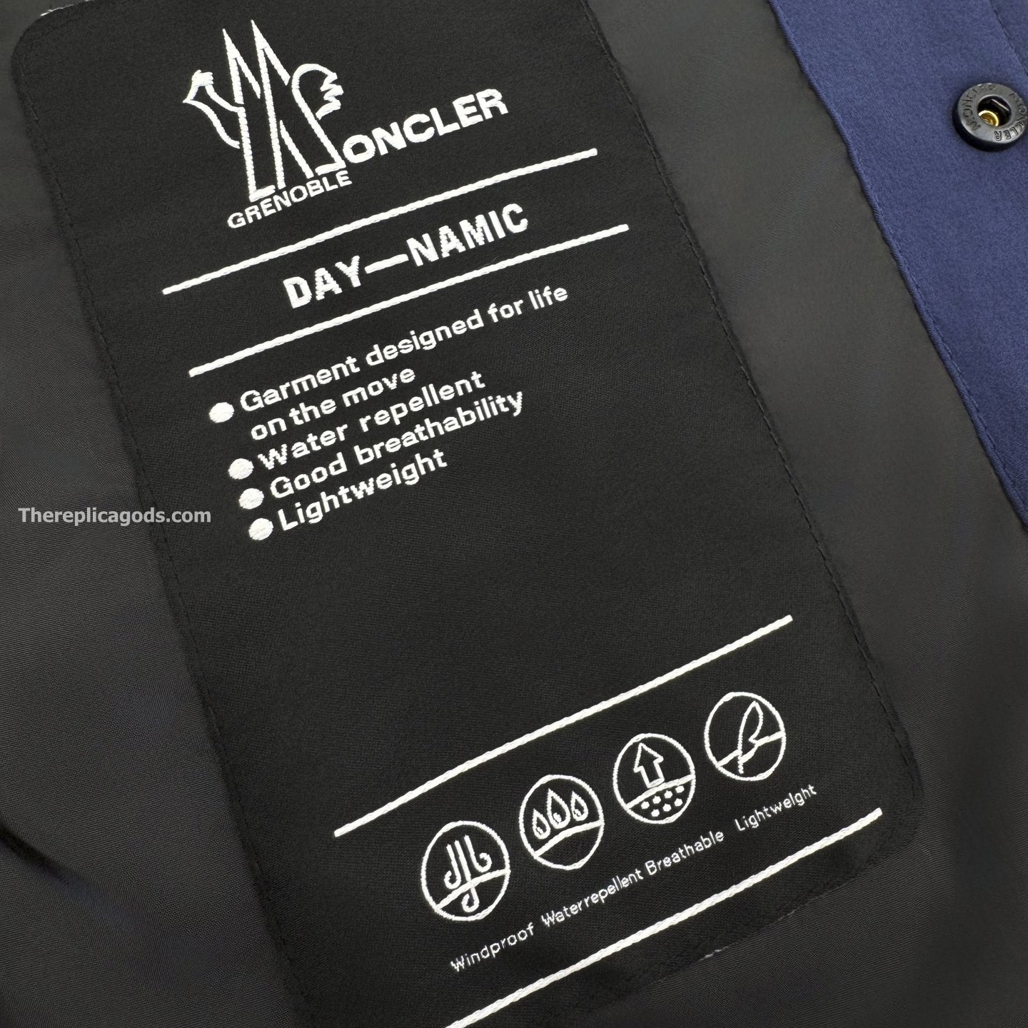 BLUE TARA STRETCH NYLON UTILITY JACKET