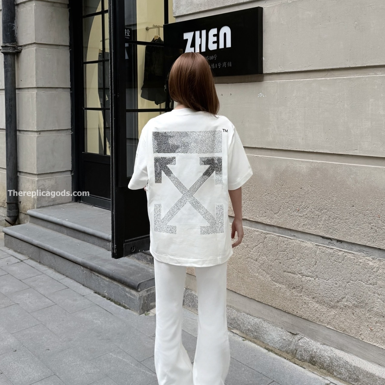 LOGO COTTON T-SHIRT IN WHITE