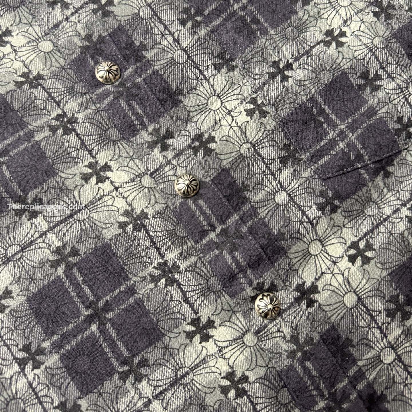 MONOGRAM CROSS PATCH FLANNEL SHIRT - SH535