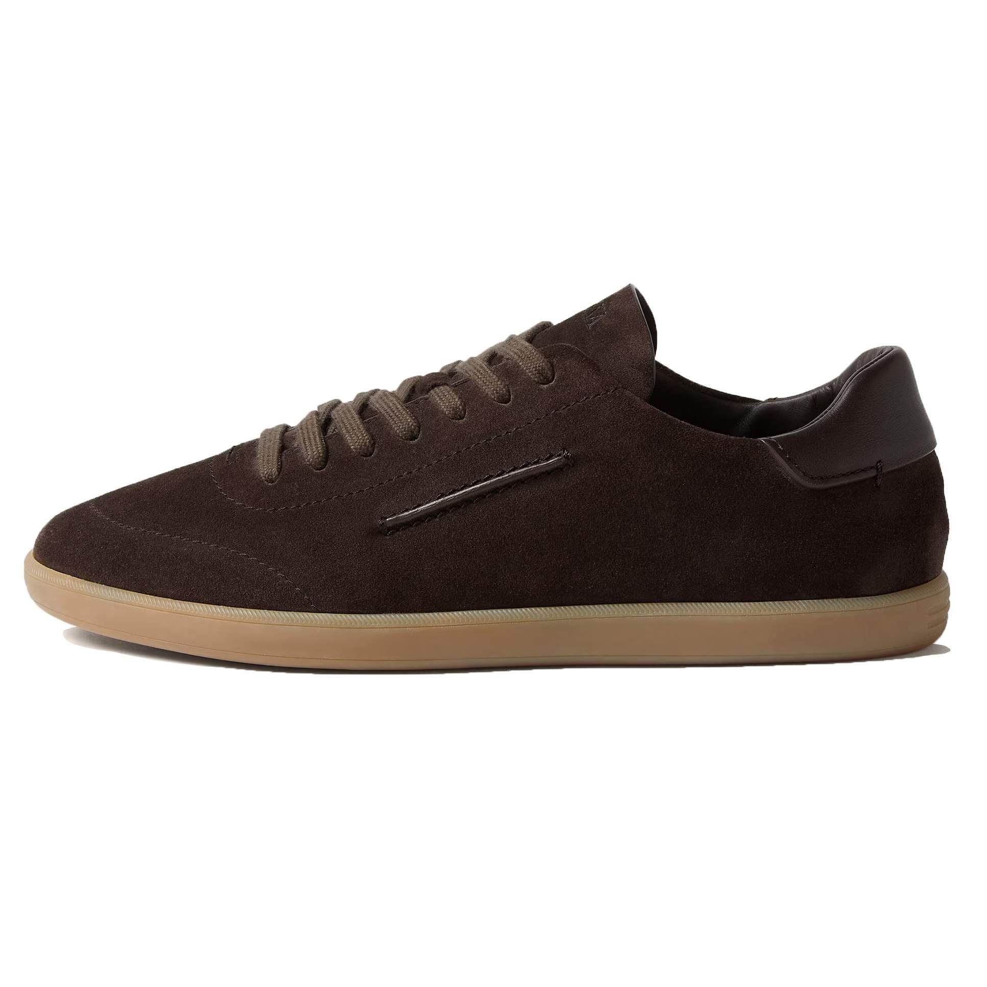 232 SUEDE SNEAKERS DARK BROWN LEATHER