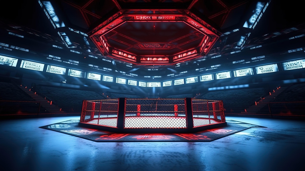 Boxing and MMA fight arena
