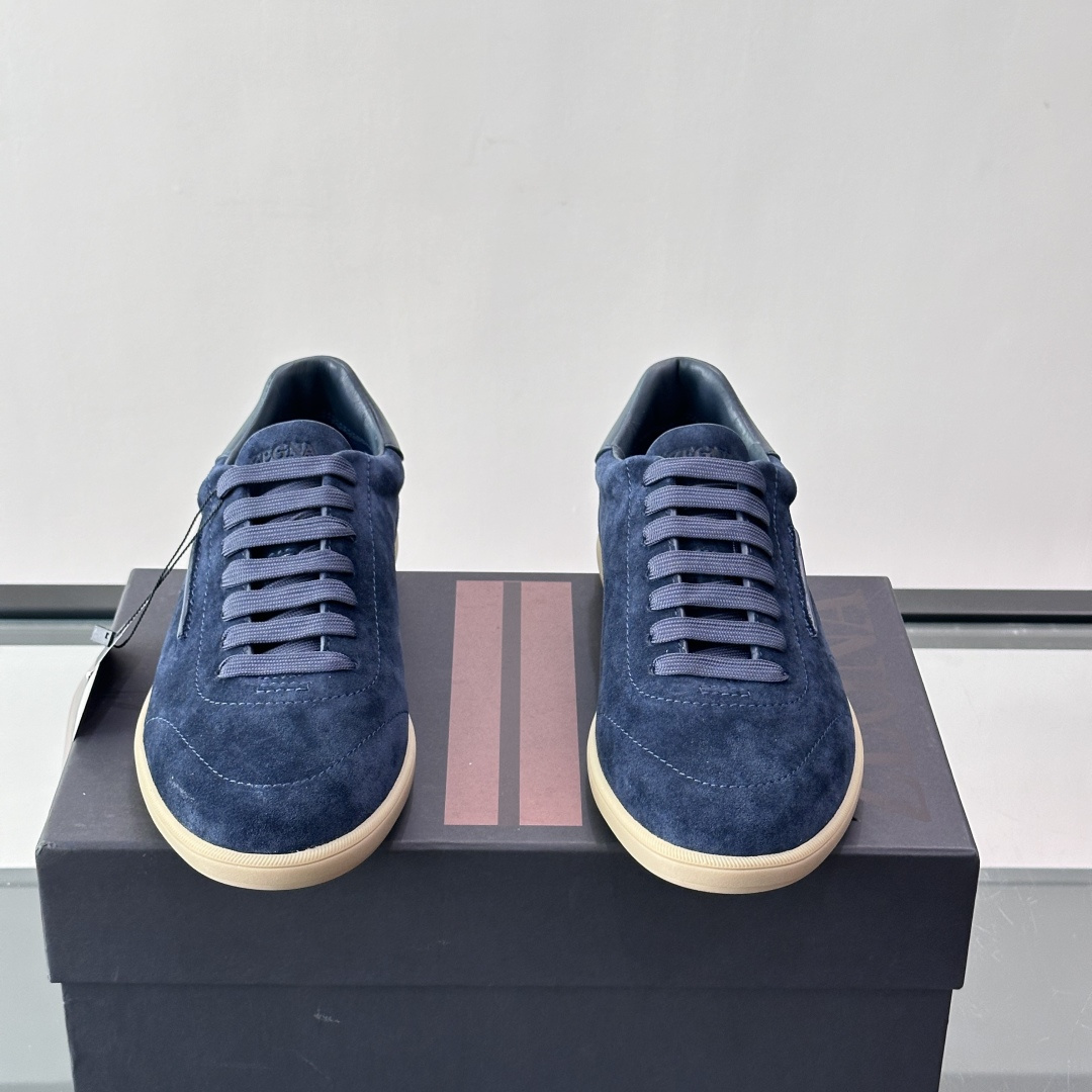 232 SUEDE SNEAKERS BLUE LEATHER, photo 3