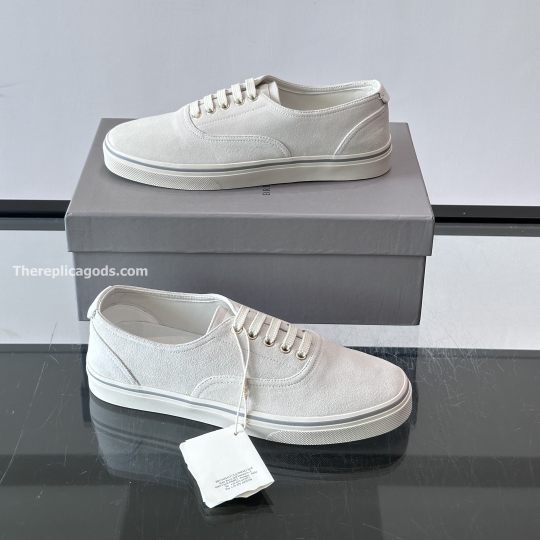 SUEDE SNEAKERS IN WHITE, photo 6