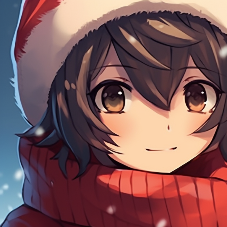 圞! 🎄 ─ 𖧁̸. Icon Couple (1/2) | Metadinha ◌ Natal | Christmas · Sanchi ᝢ |  Anime, Anime christmas, Anime icons