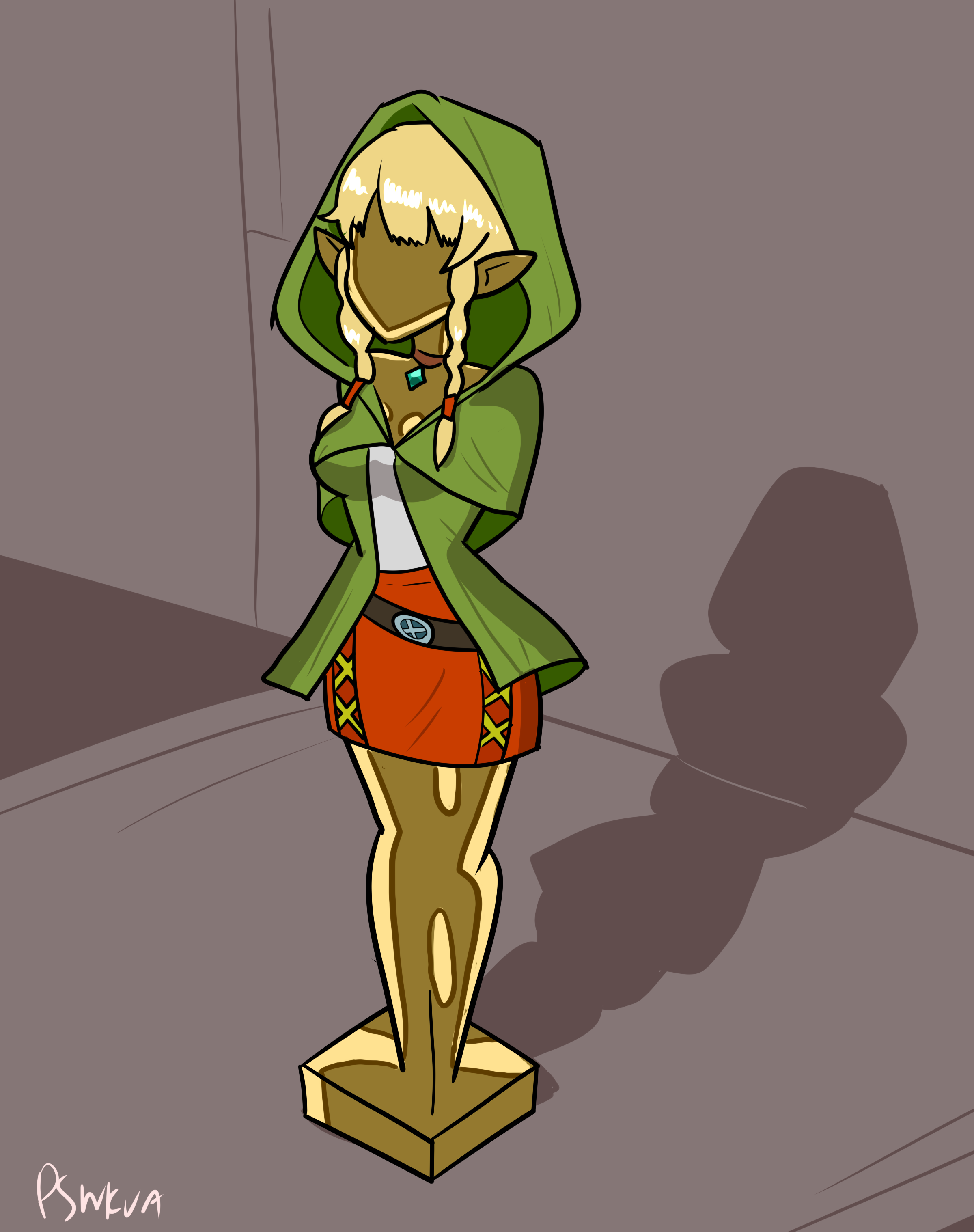 [Statue] Faceless Hyrulian Stand by Parangsakti : r/Inanimate_TFs