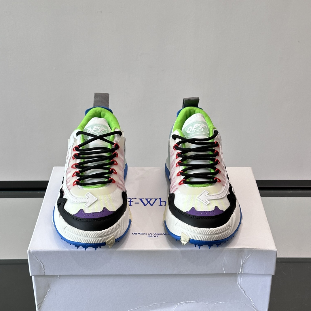 ODSY-2000 SNEAKERS IN WHITE, BLACK AND BLUE - OW94