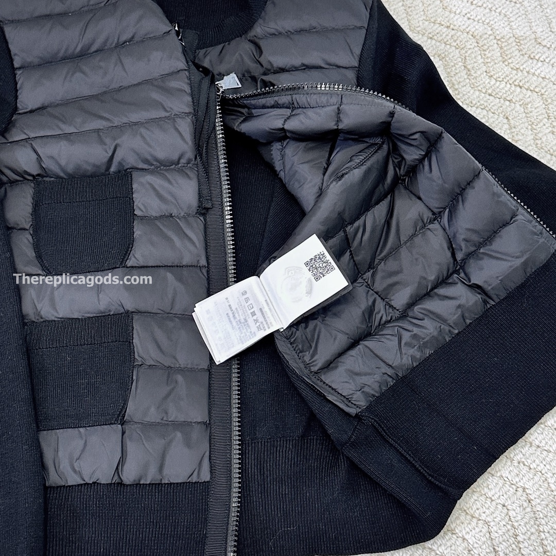 TRICOT WOOL BLEND CARDIGAN IN BLACK - JK984