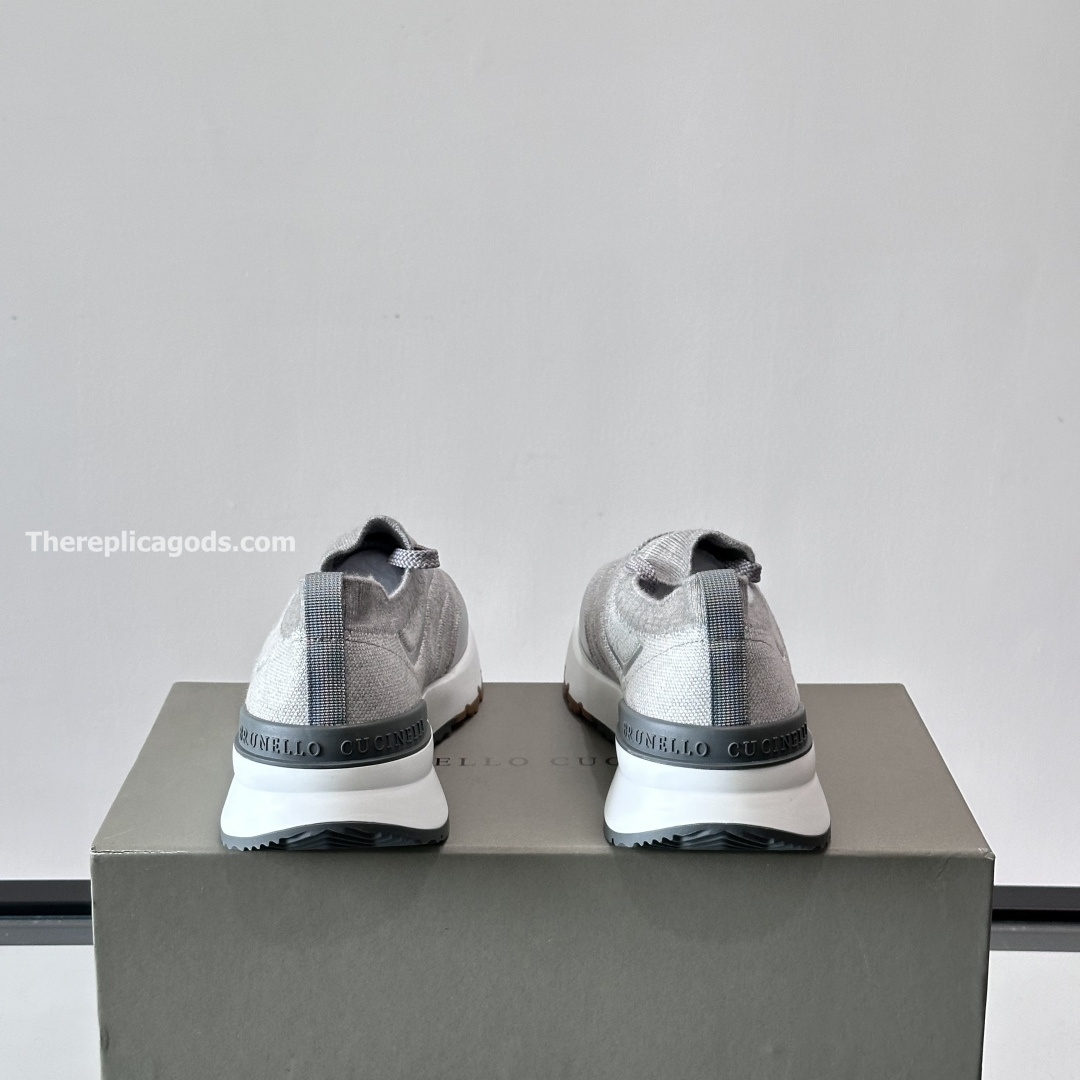 KNIT SNEAKERS IN GREY