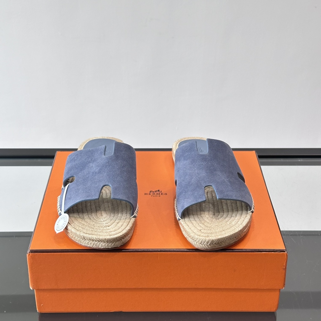 ANTIGUA SANDALS BLUE SUEDE GOATSKIN - HS149