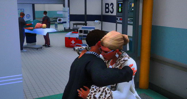 Le calin avec la mère de Chase