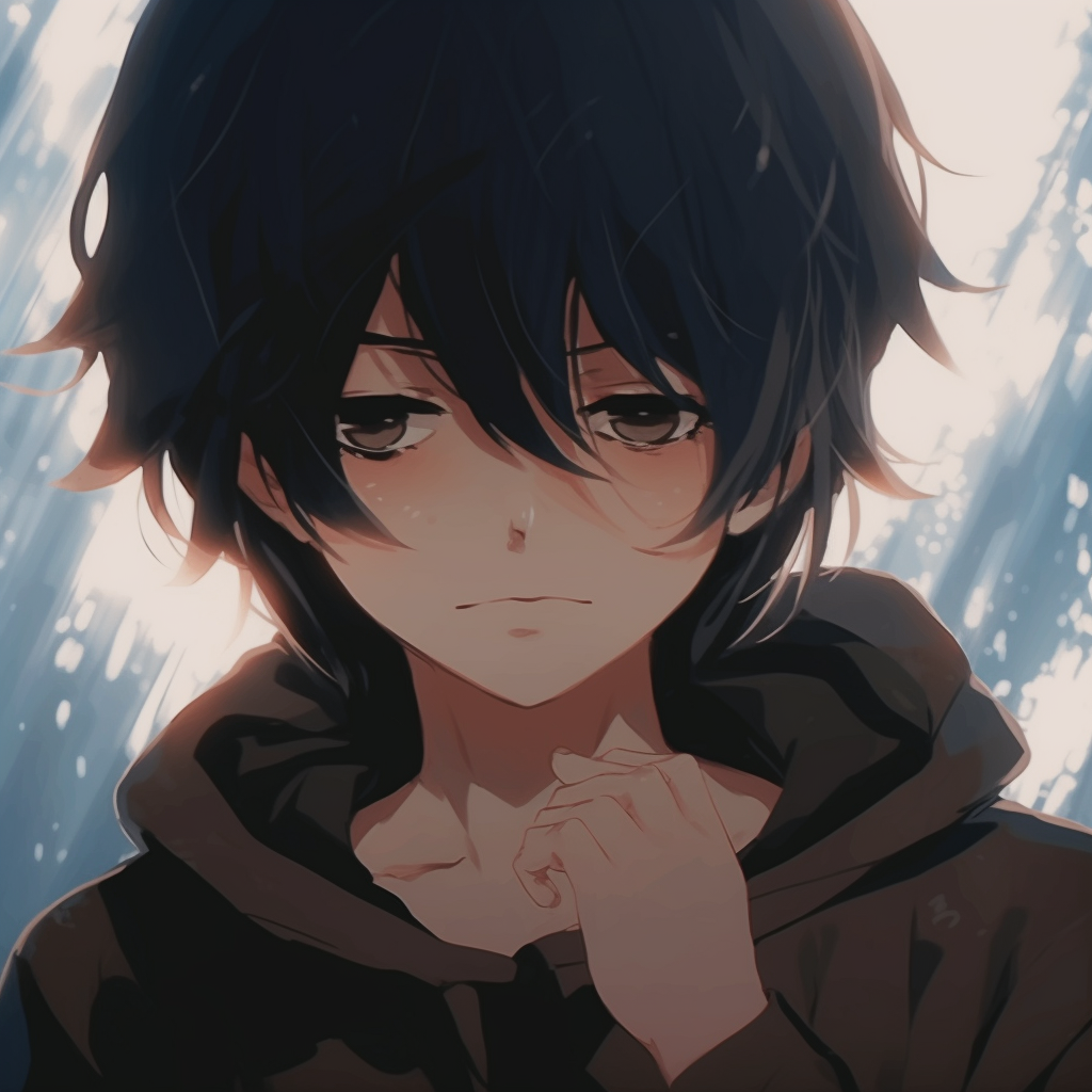Image For Post | Anime boy with determined look, vibrant eyes drawing attention, use of bold, strong outlines. anime pfp aesthetic boy imagery - [Ultimate Anime PFP Aesthetic](https://hero.page/pfp/ultimate-anime-pfp-aesthetic)