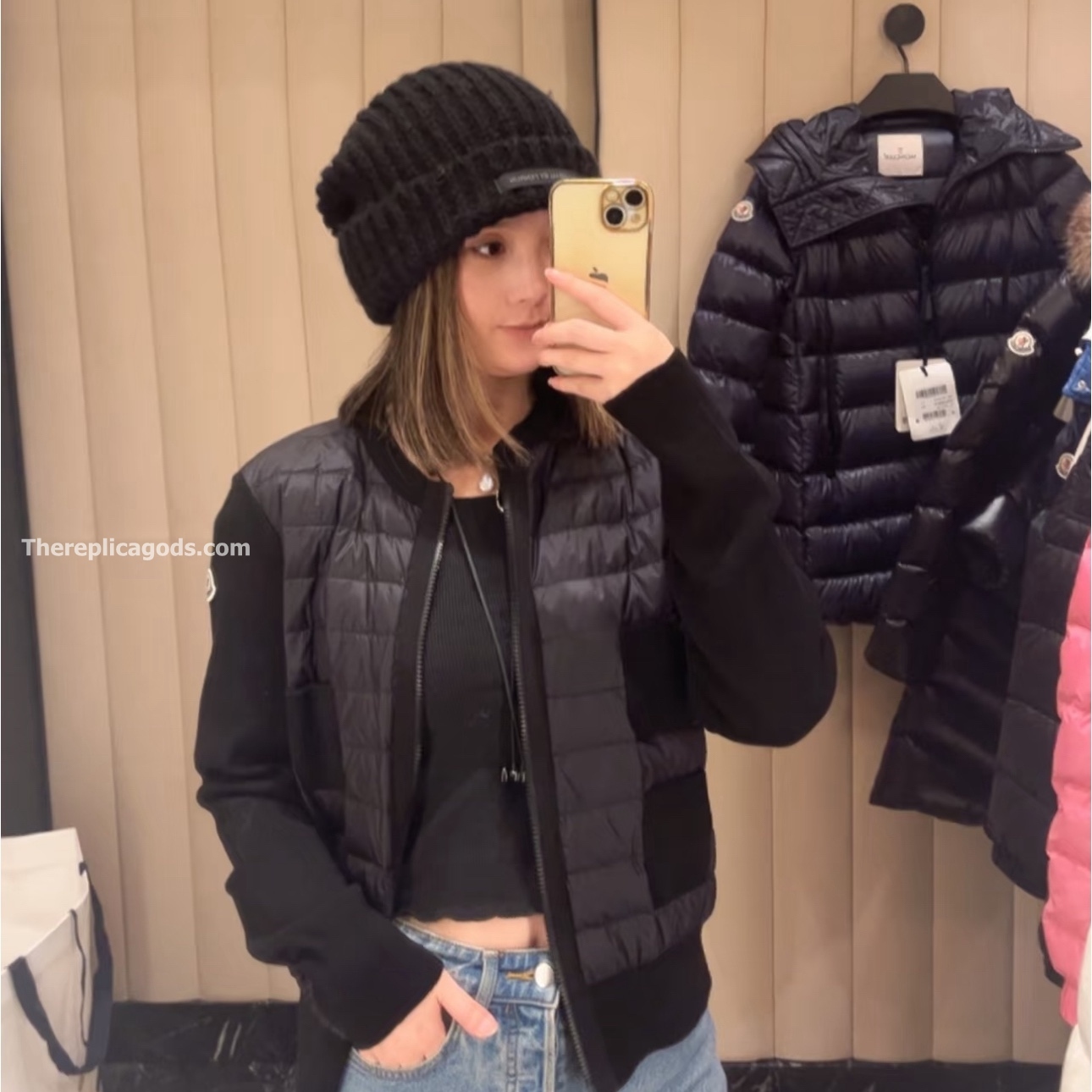 TRICOT WOOL BLEND CARDIGAN IN BLACK - JK984