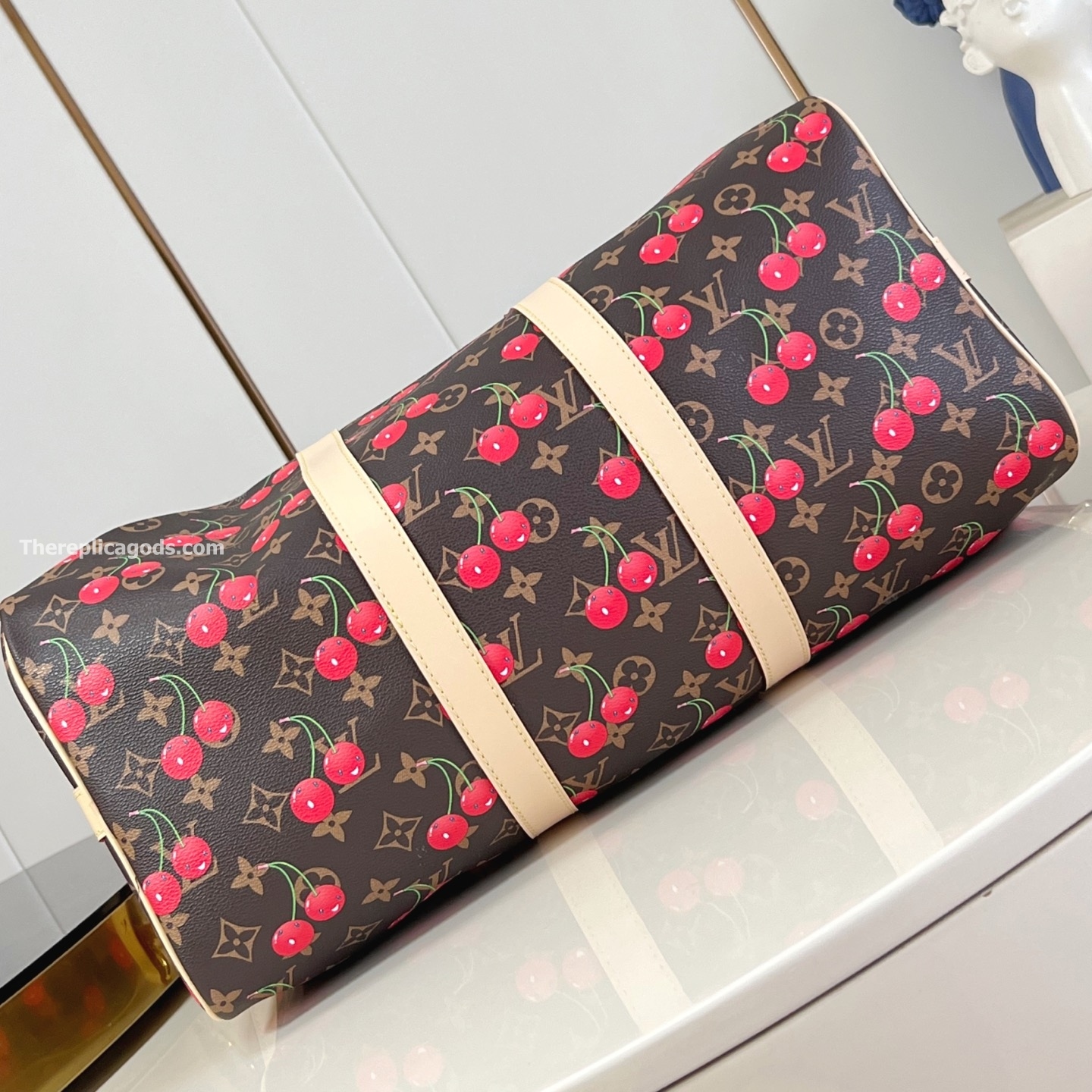 X TAKASHI MURAKAMI KEEPALL BANDOULIERE 45 BAG M13764