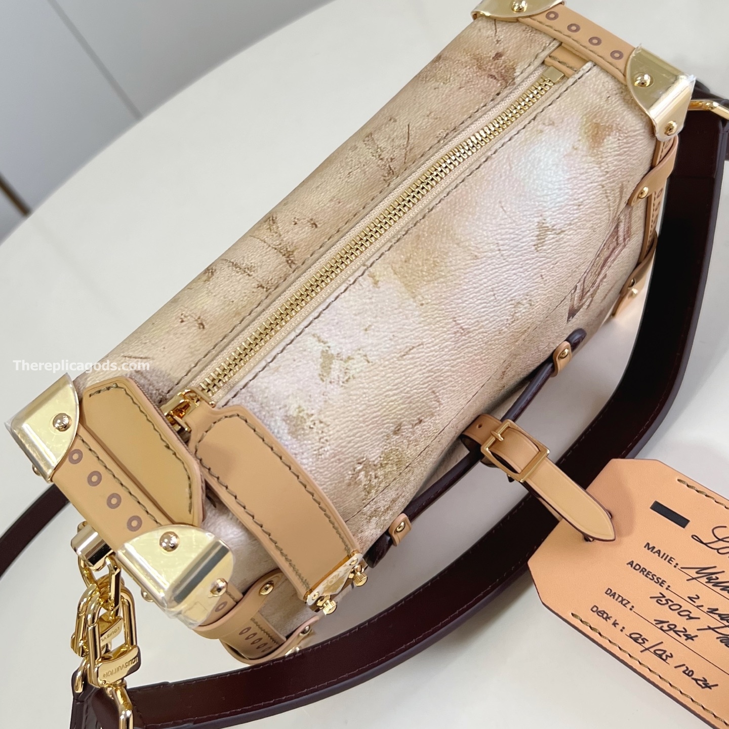 SIDE TRUNK MM BAG BEIGE MONGORAM CANVAS M12480
