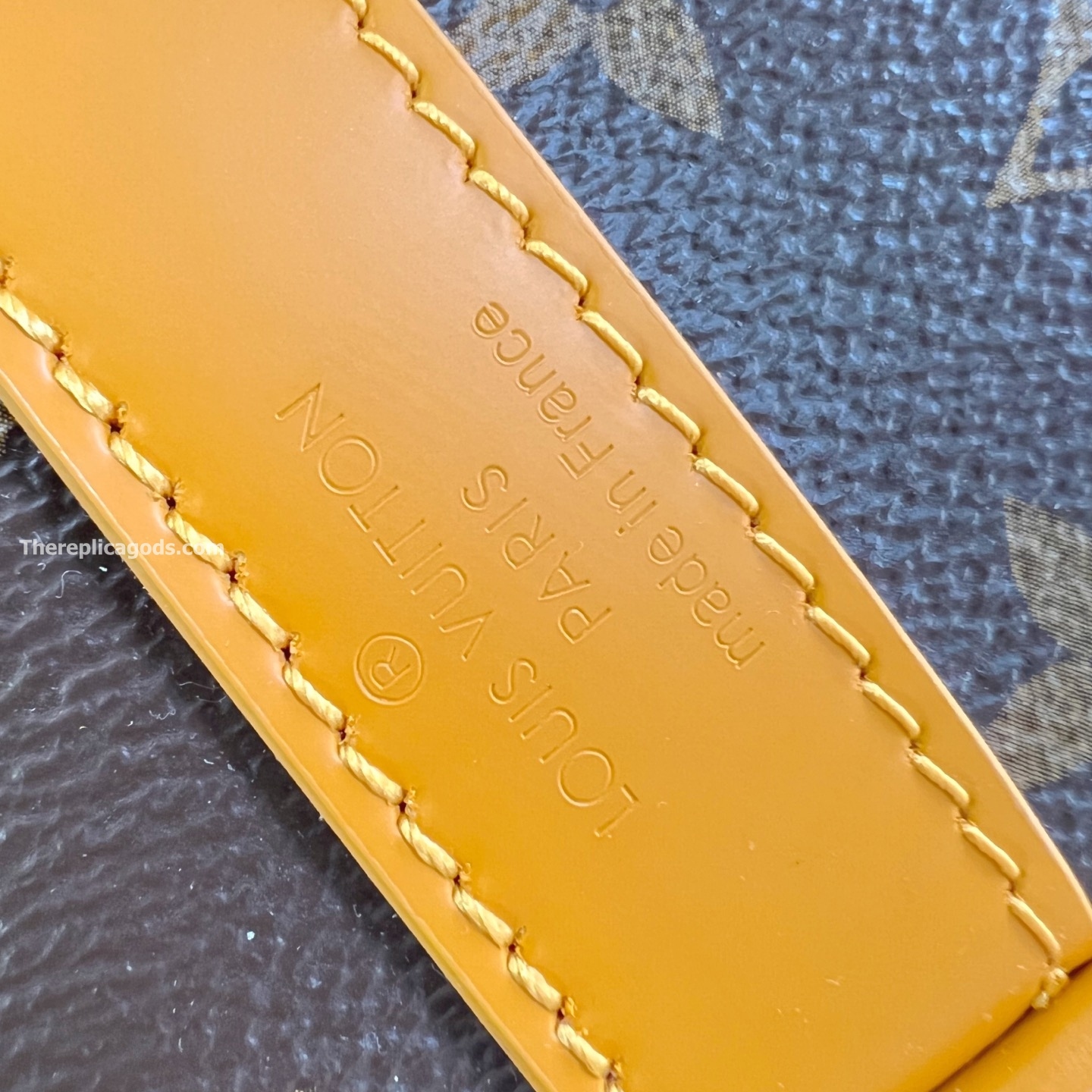 KEEPALL BANDOULIERE 25 BAG SAFRAN YELLOW MONOGRAM MACASSAR M12733