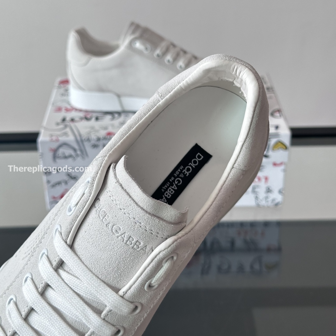 PORTOFINO LEATHER SNEAKERS IN WHITE - GD240