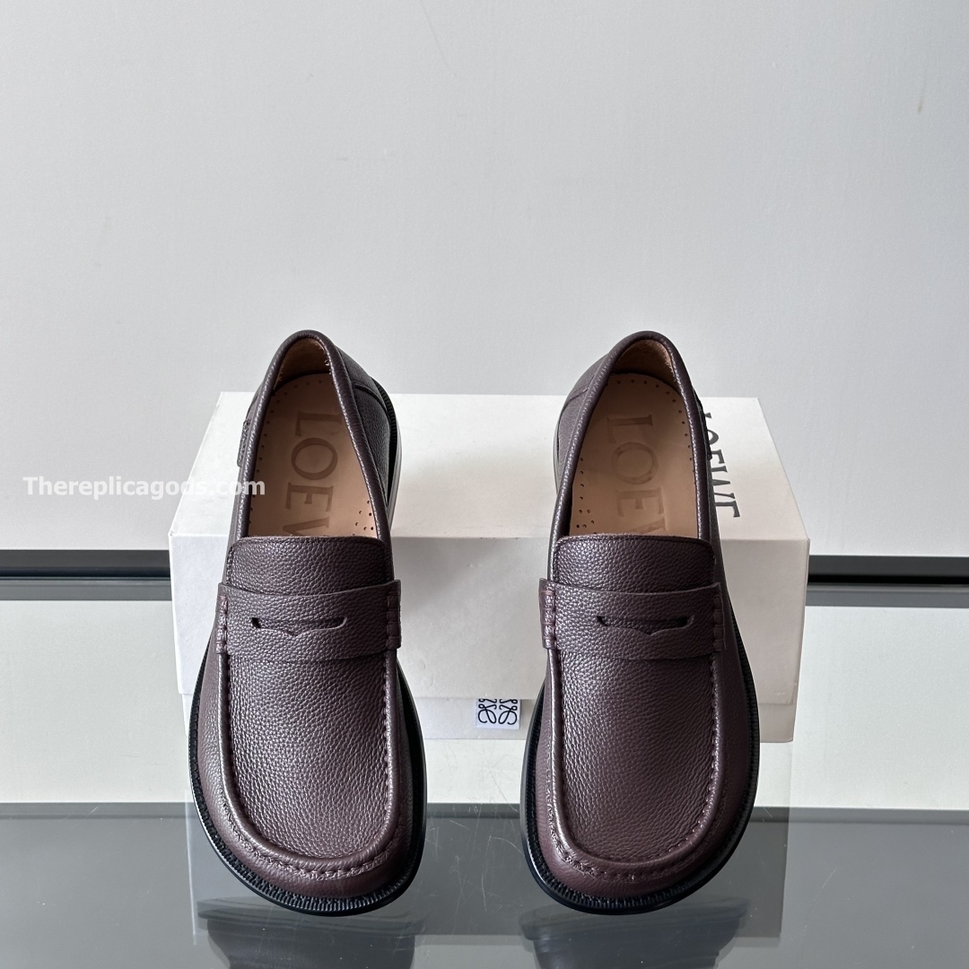 CAMPO DEERSKIN LOAFERS IN OXBLOOD