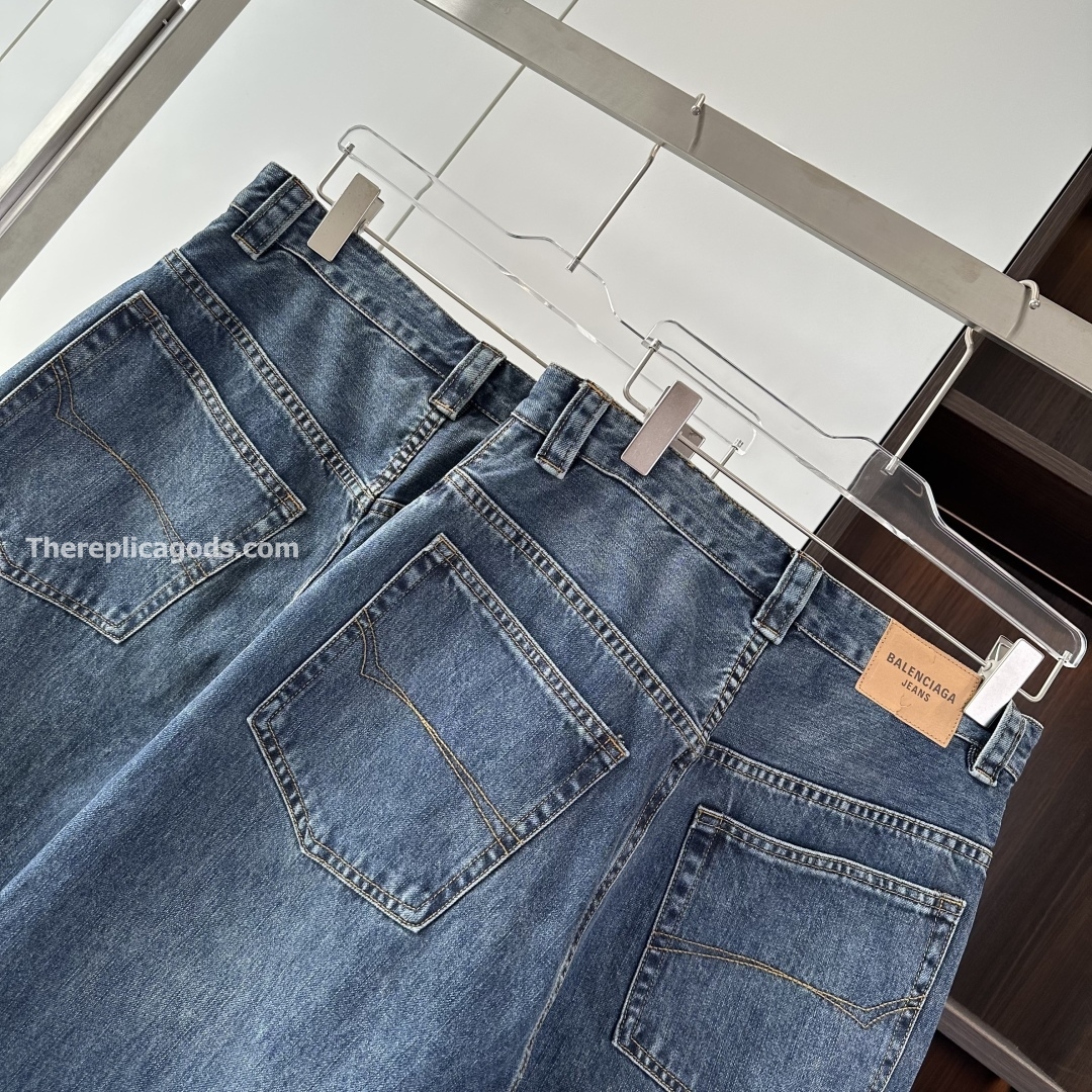 WIDE LEG BAGGY PANTS IN DEEP BLUE - TP599