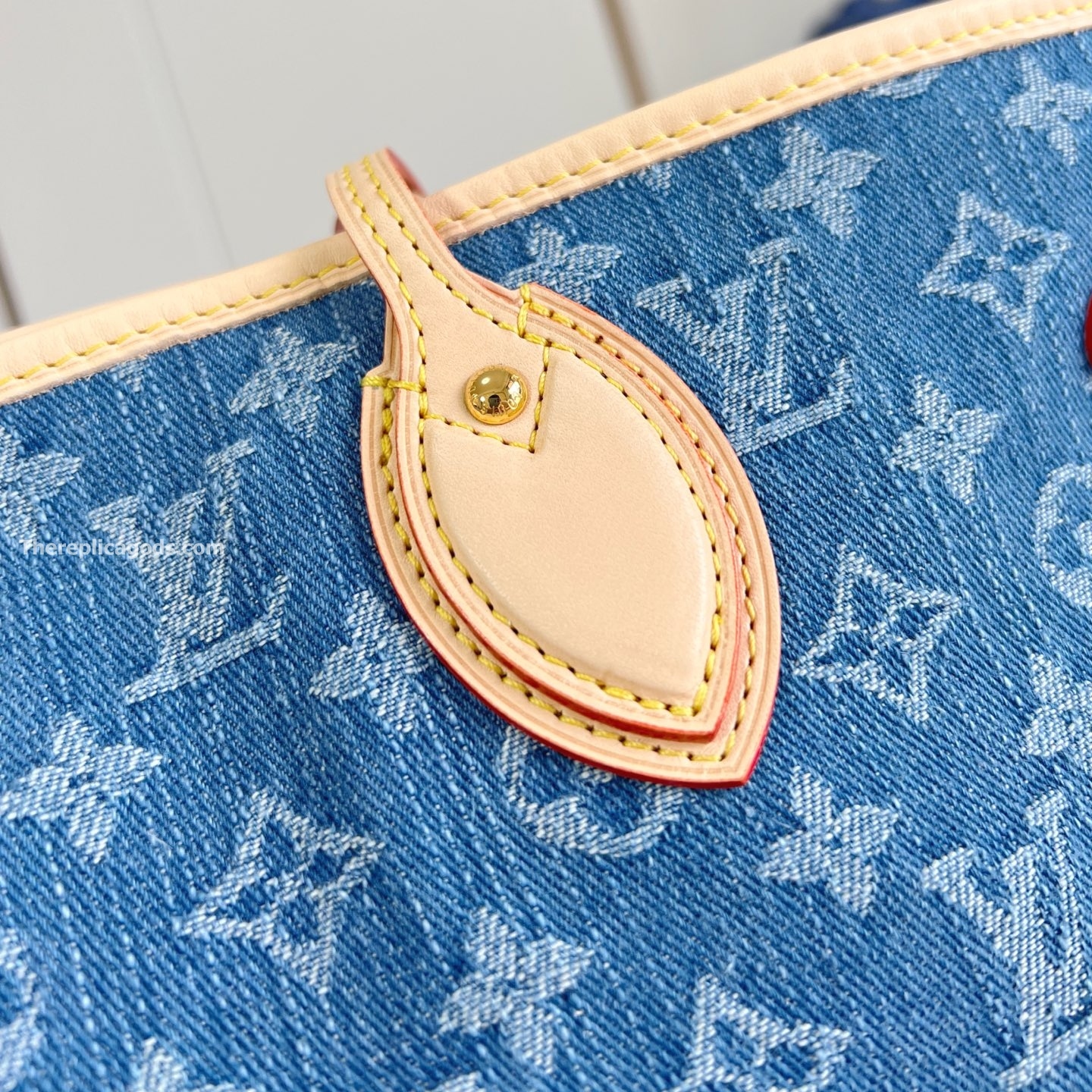 NEVERFULL MM TOTE BAG IN DENIM BLUE M13192