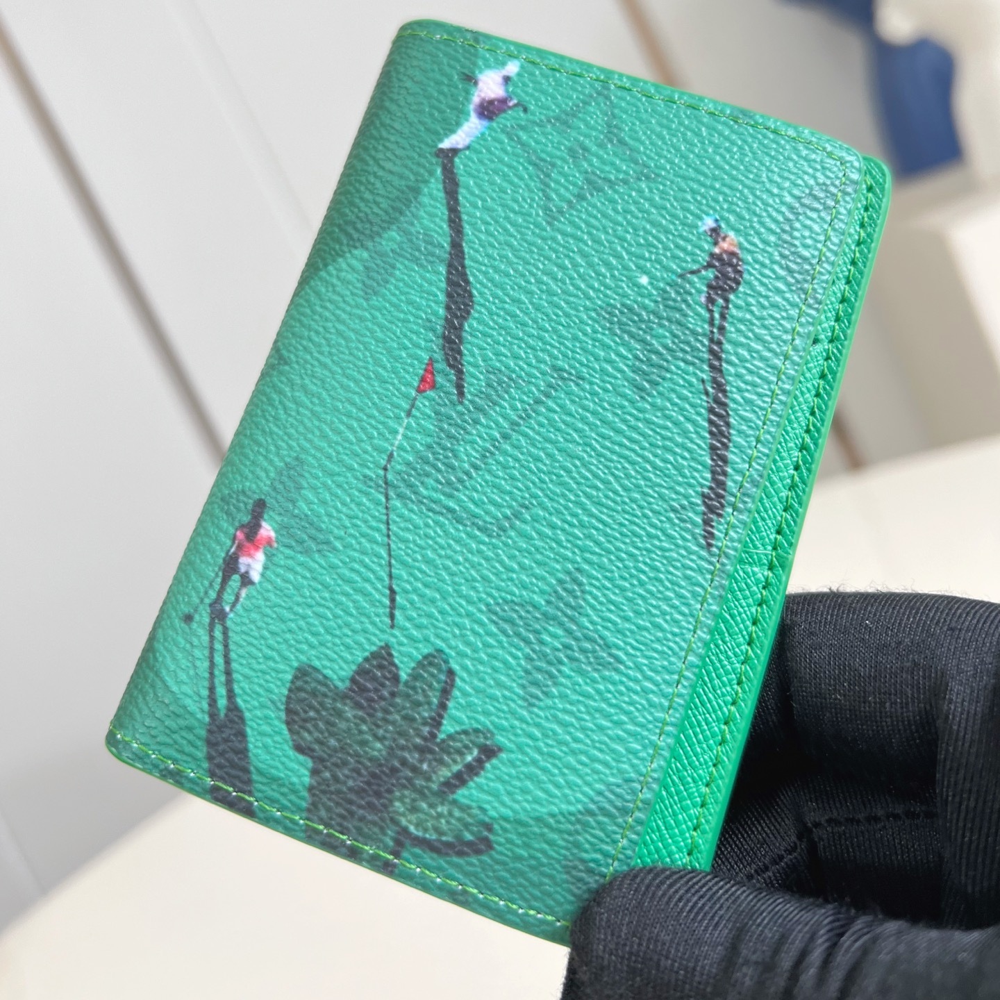 POCKET ORGANIZER GOLF GREEN MONOGRAM CANVAS M14880