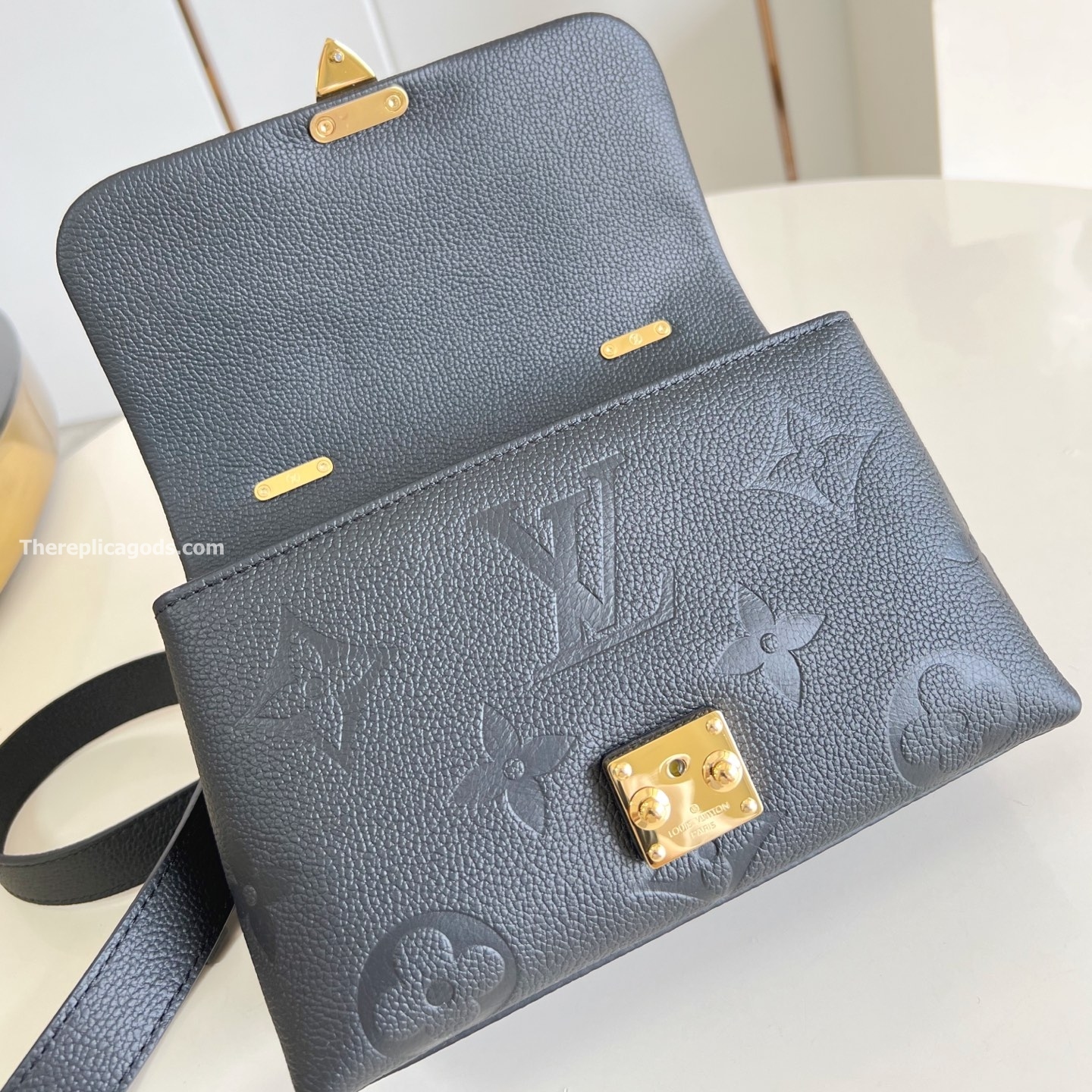 MADELEINE BB BAG BLACK MONOGRAM EMPREINTE M45977