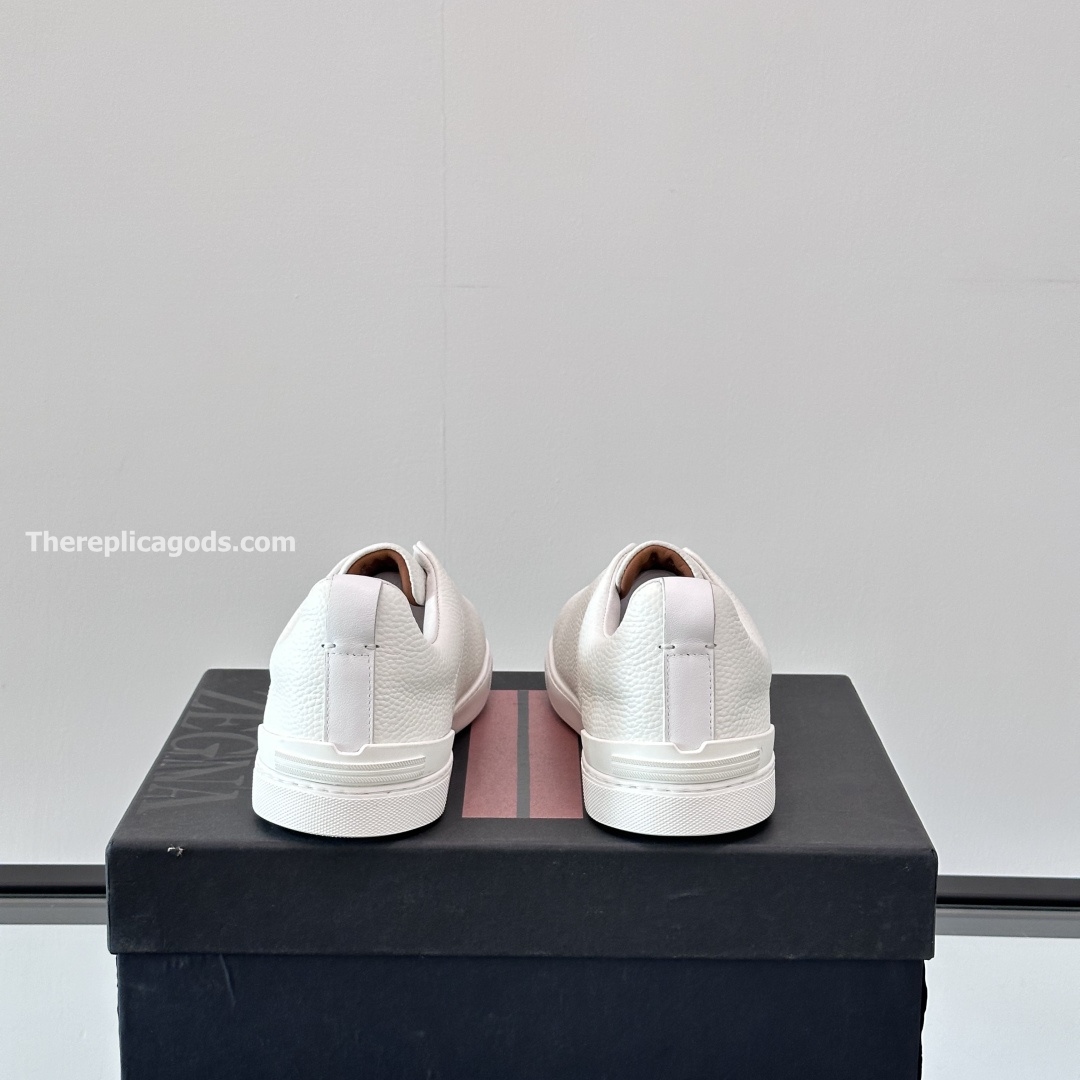 OFF WHITE DEERSKIN TRIPLE STITCH SNEAKERS