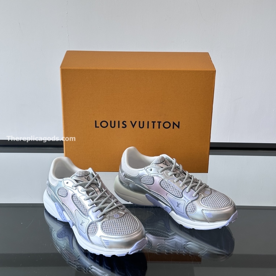 OLYMPIA SNEAKERS IN GREY AND PURPLE - LV954