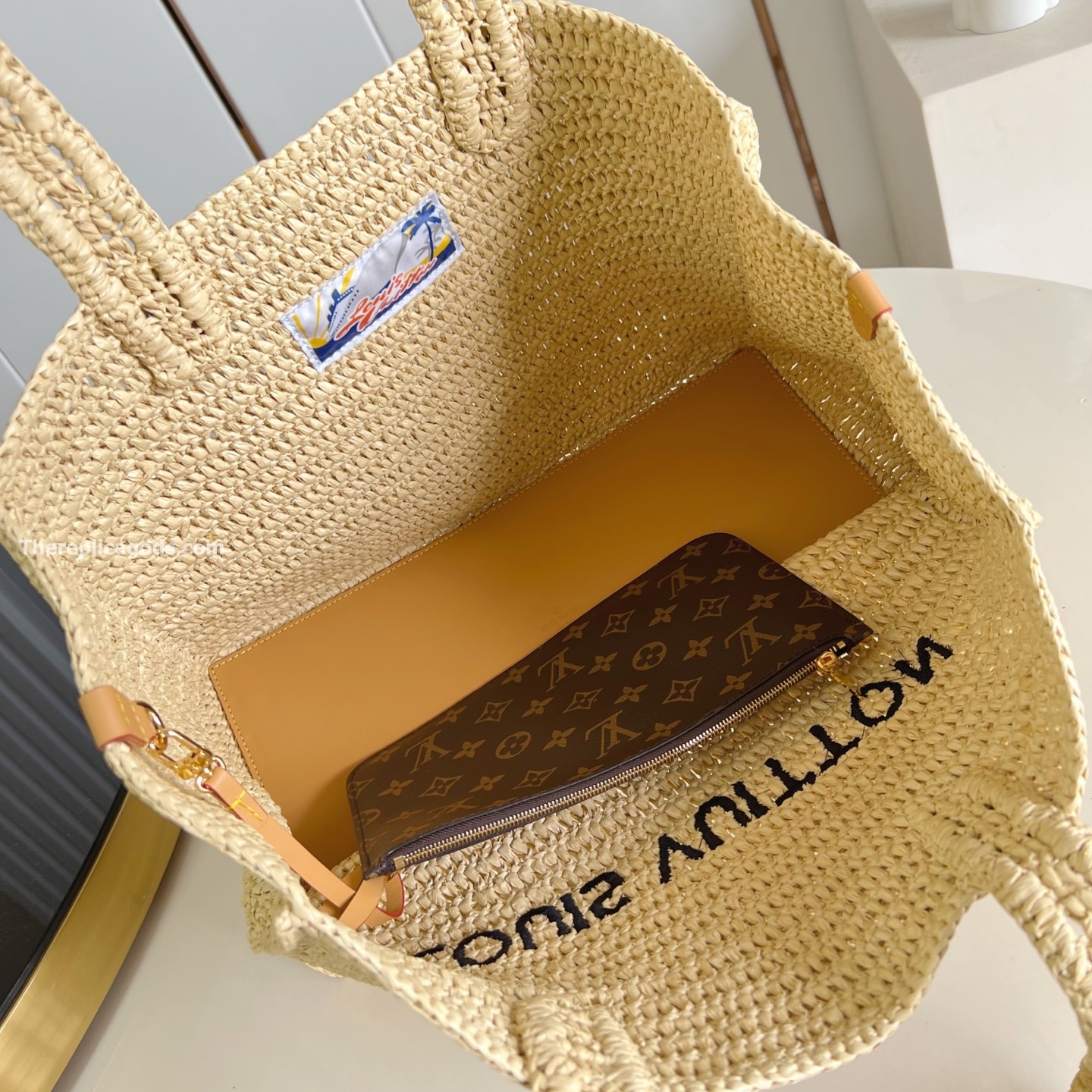 SUMMER SHOPPER TOTE MM BAG NATURAL BEIGE M14458