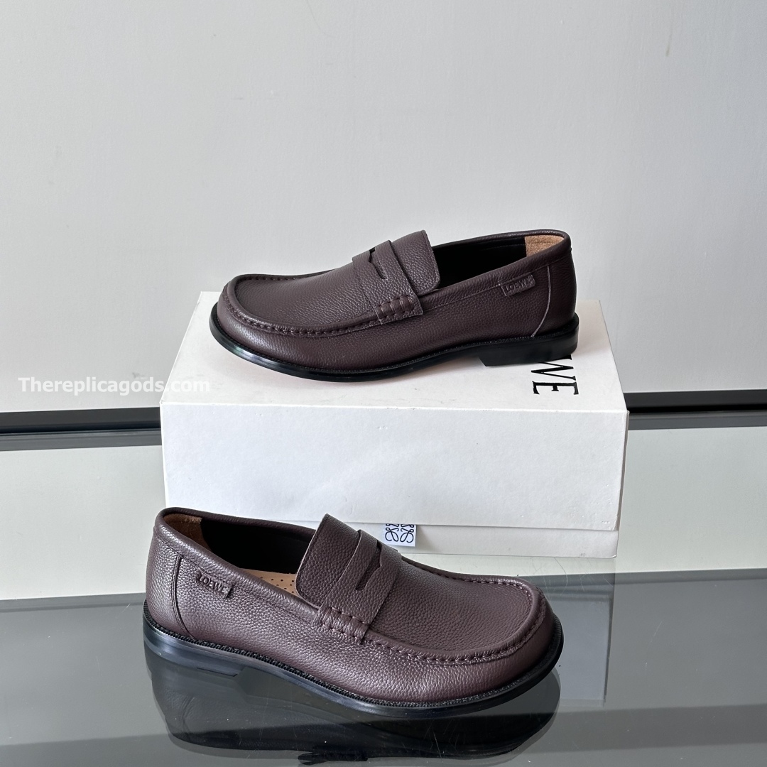 CAMPO DEERSKIN LOAFERS IN OXBLOOD