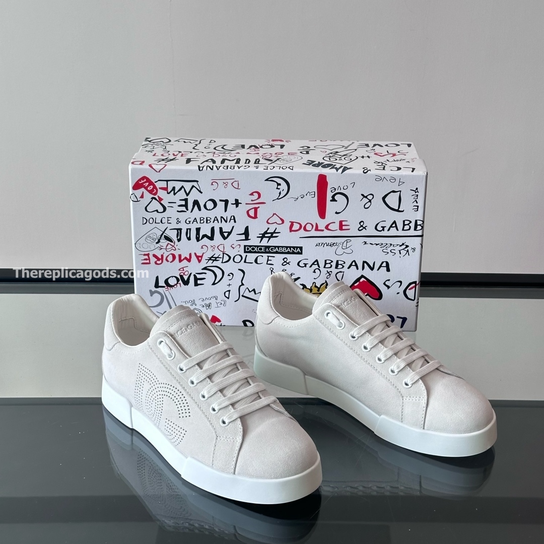 PORTOFINO LEATHER SNEAKERS IN WHITE - GD240