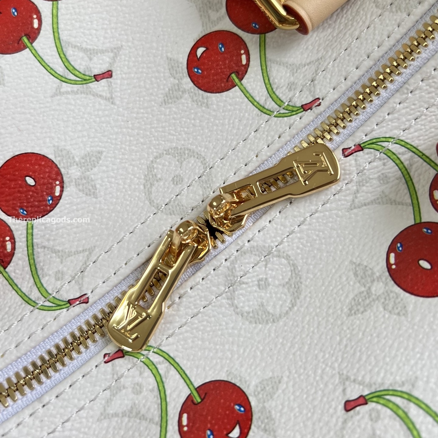 x TAKASHI MURAKAMI SPEEDY SOFT BANDOULIERE 30 WHITE MONOGRAM CANVAS M14238