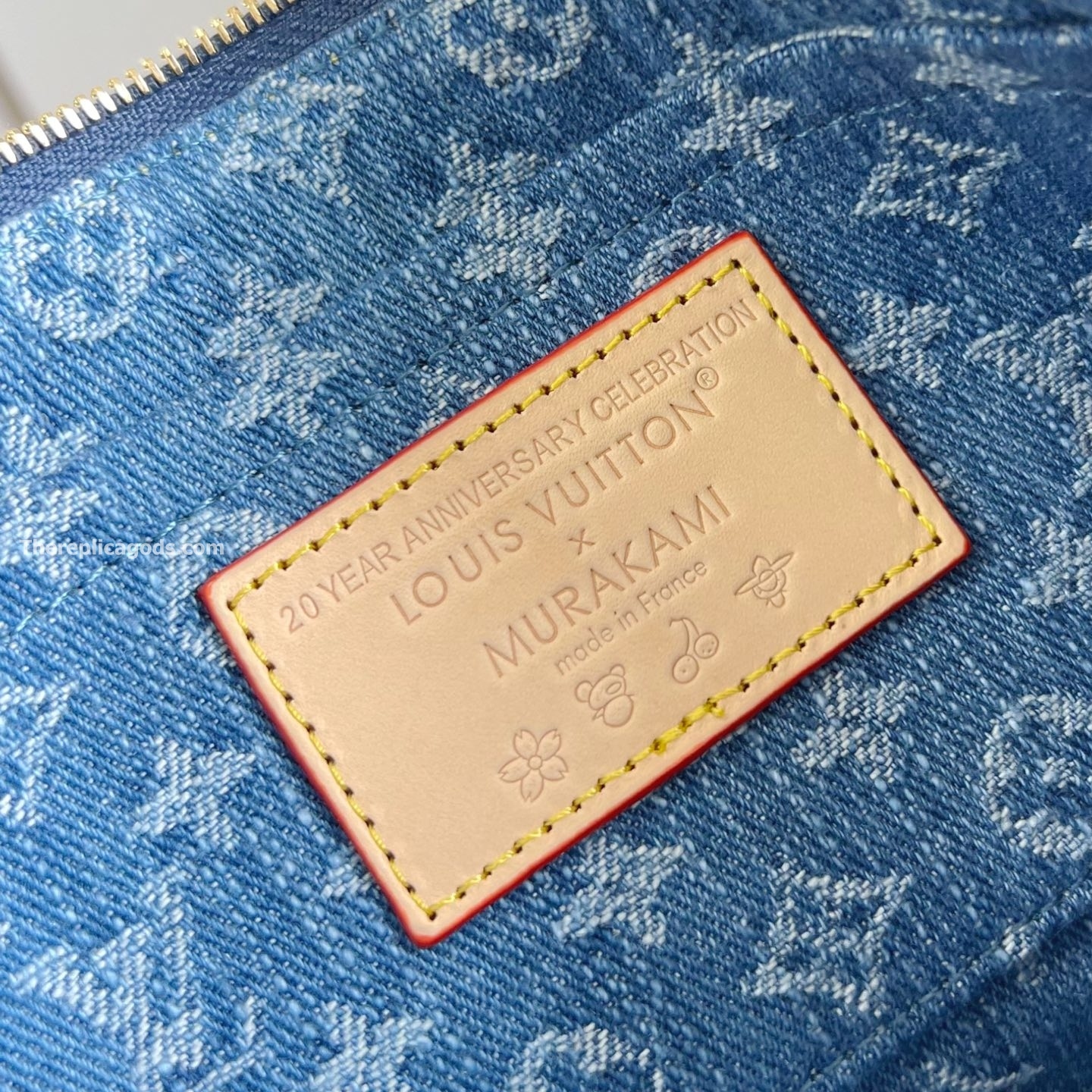 X TM POCHETTE ACCESSOIRES MONOGRAM CHERRY DENIM M13994