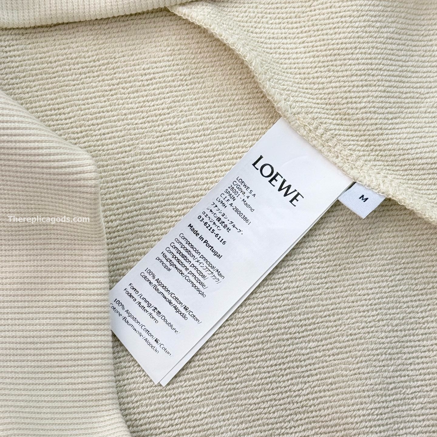 ANAGRAM COTTON SWEATSHIRT IN WHITE - SK824