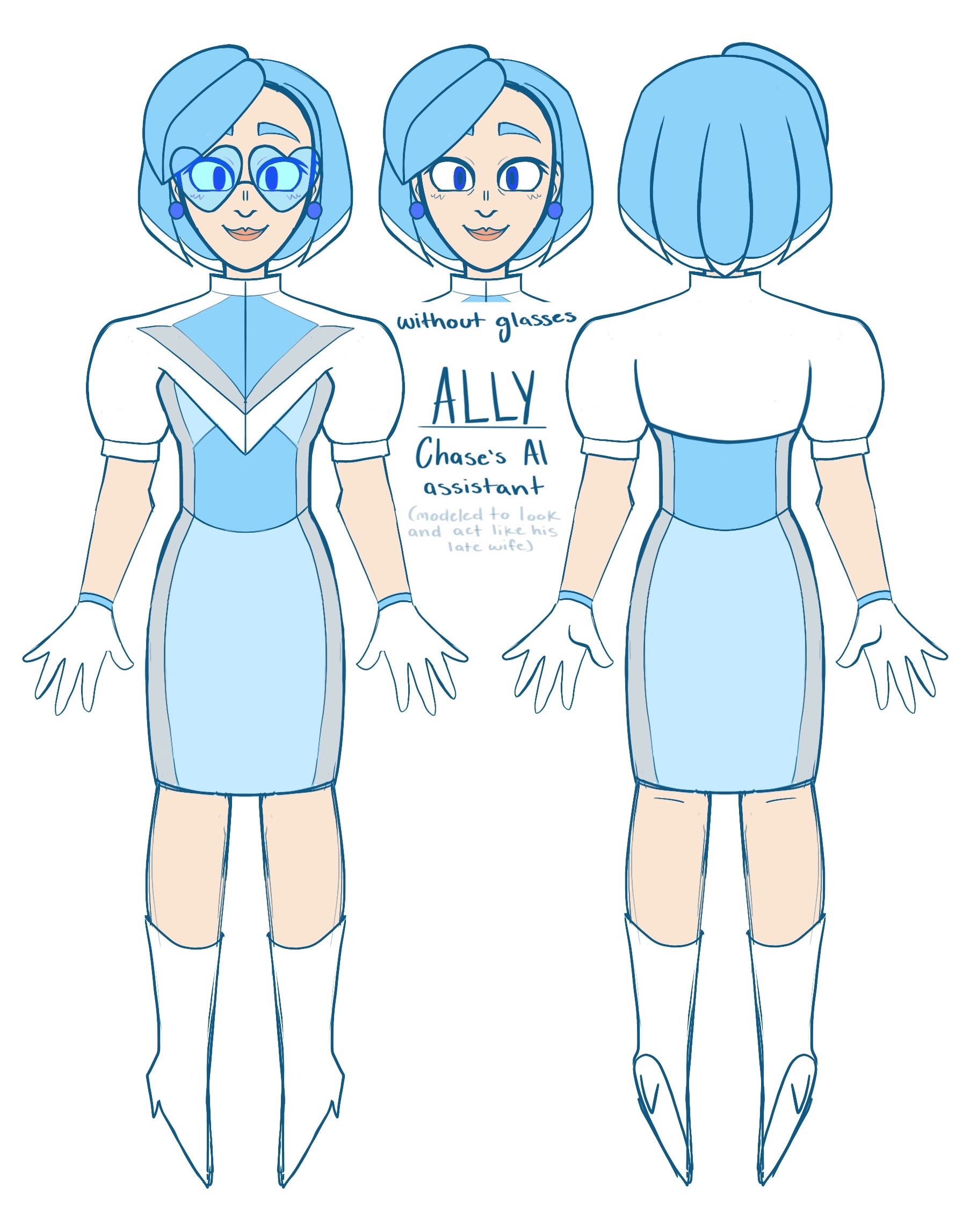 ALLY Chase's AI assistant (modeled to look and act like his late wife)