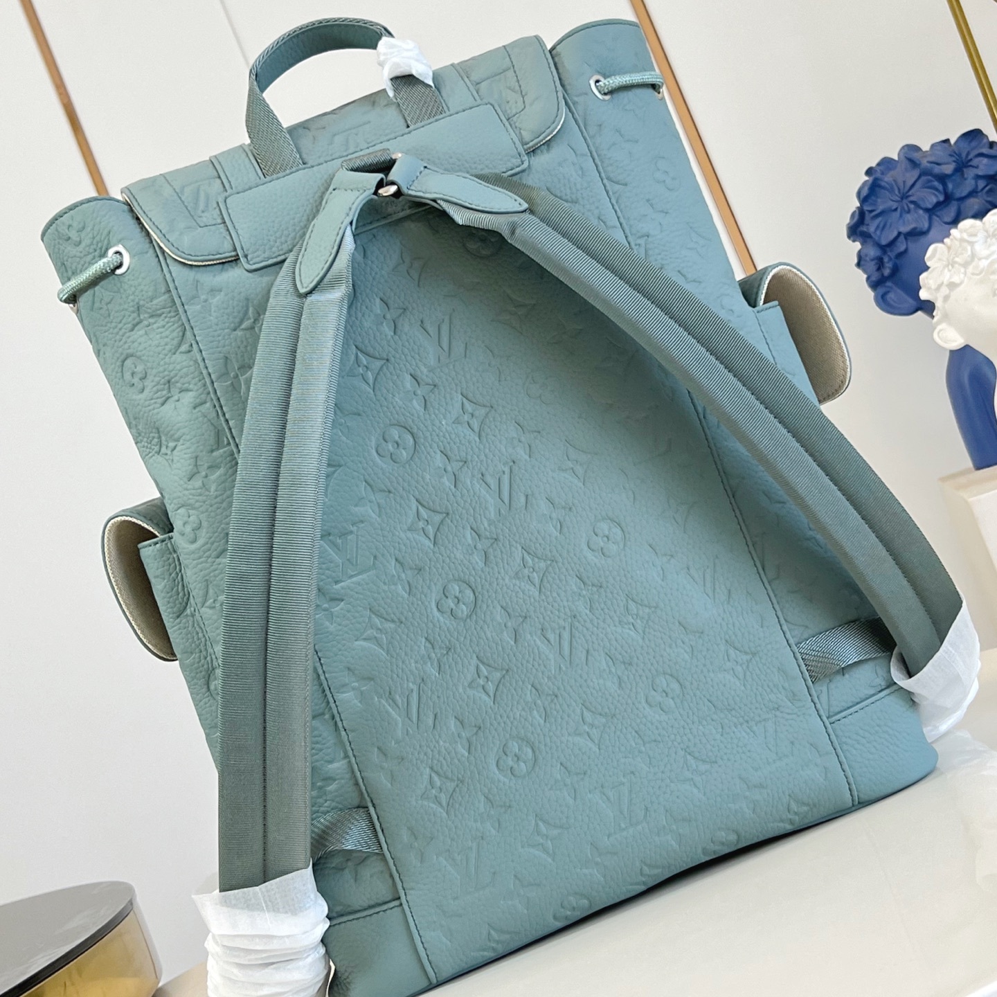 CHRISTOPHER MM BACKPACK MISTY LAKE GREEN MONOGRAM TAURILLON M13863