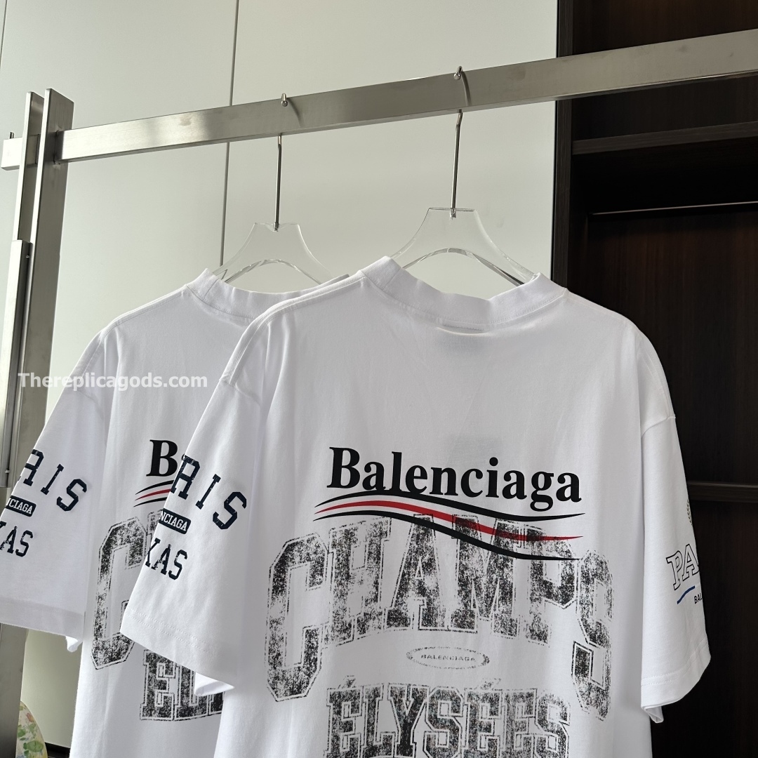 OVERLAYER POLITICAL CAMPAIGN T-SHIRT IN WHITE - TP594
