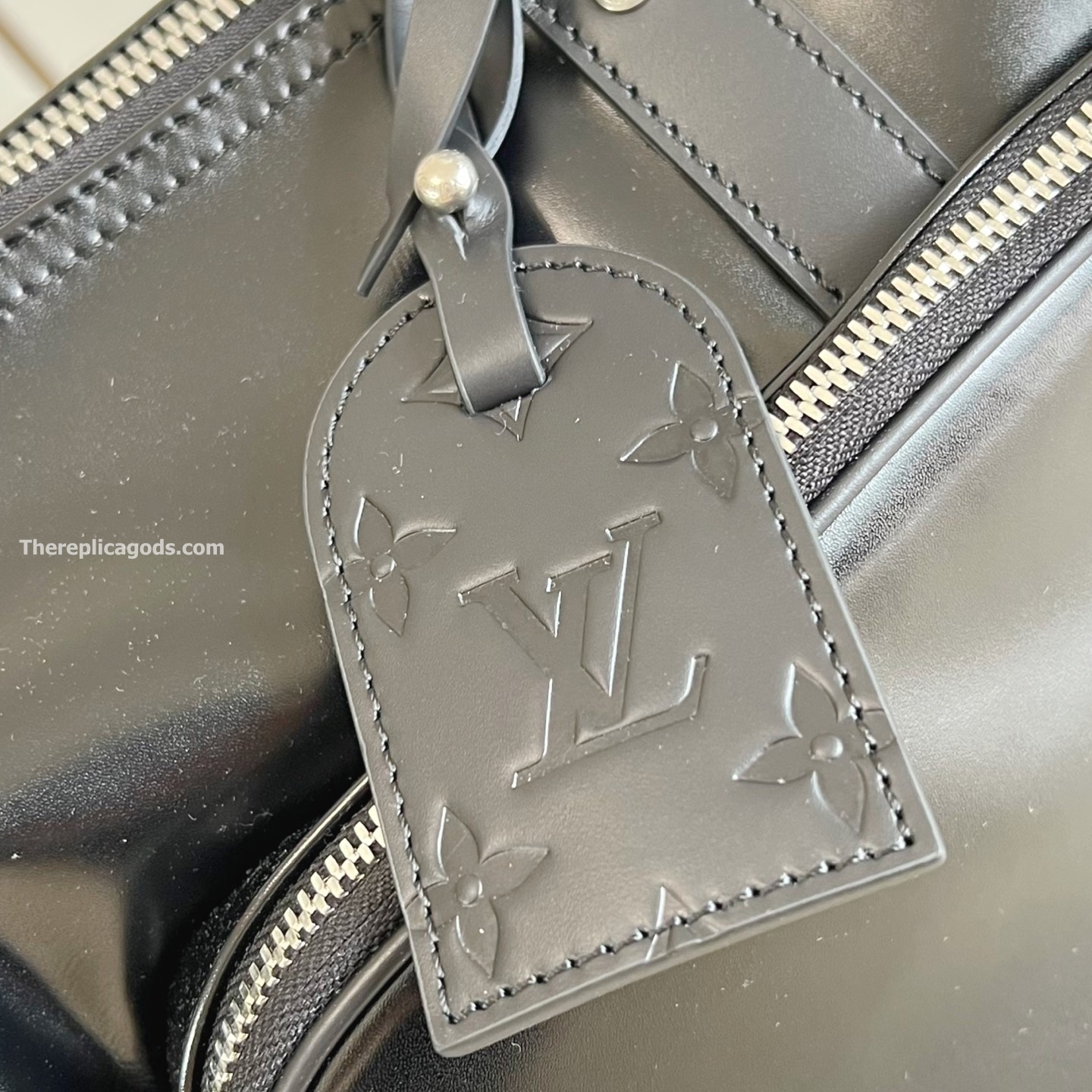 KEEPALL CARGO BANDOULIERE 50 BAG BLACK CALF LEATHER M13992