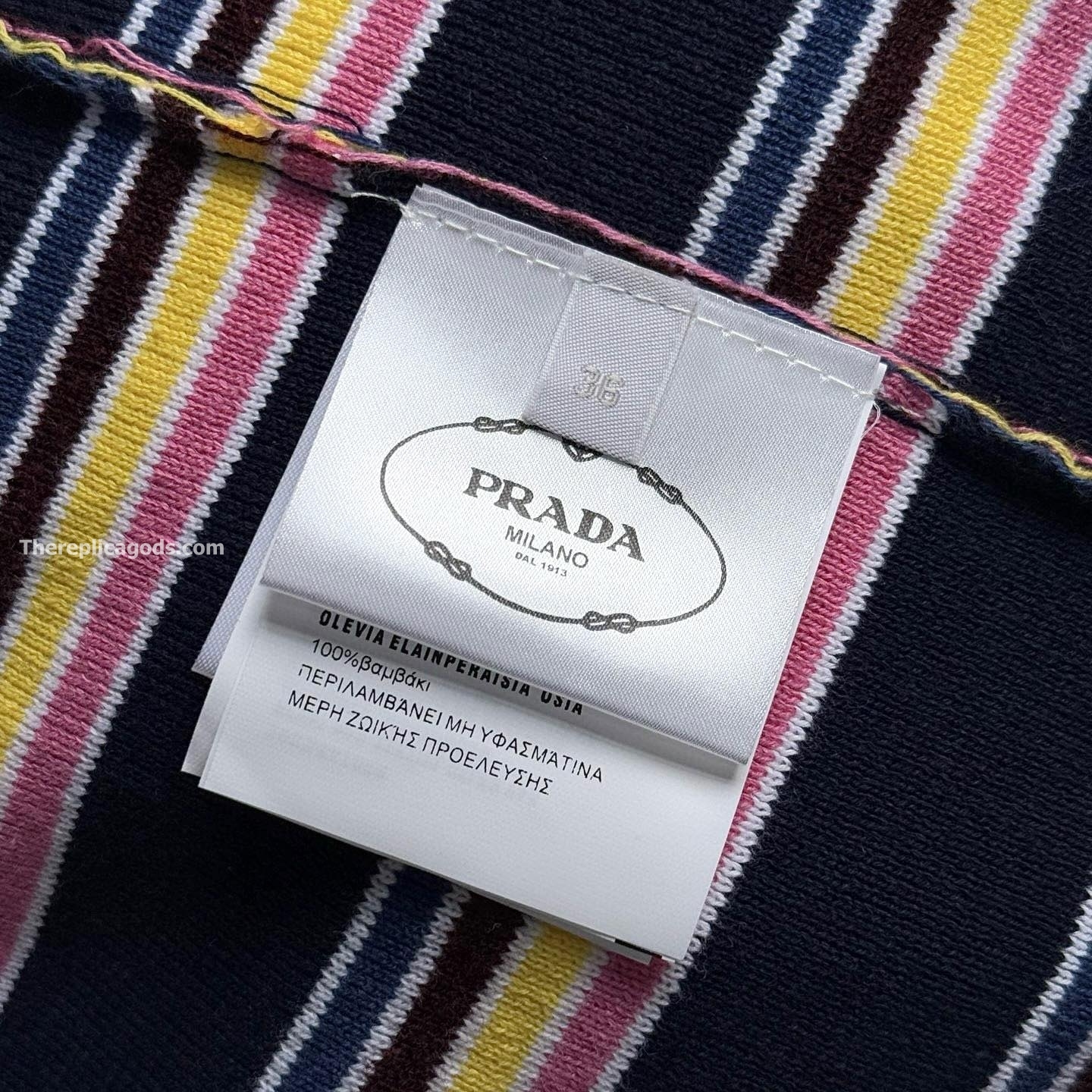 STRIPED COTTON MIDI DRESS - TP562