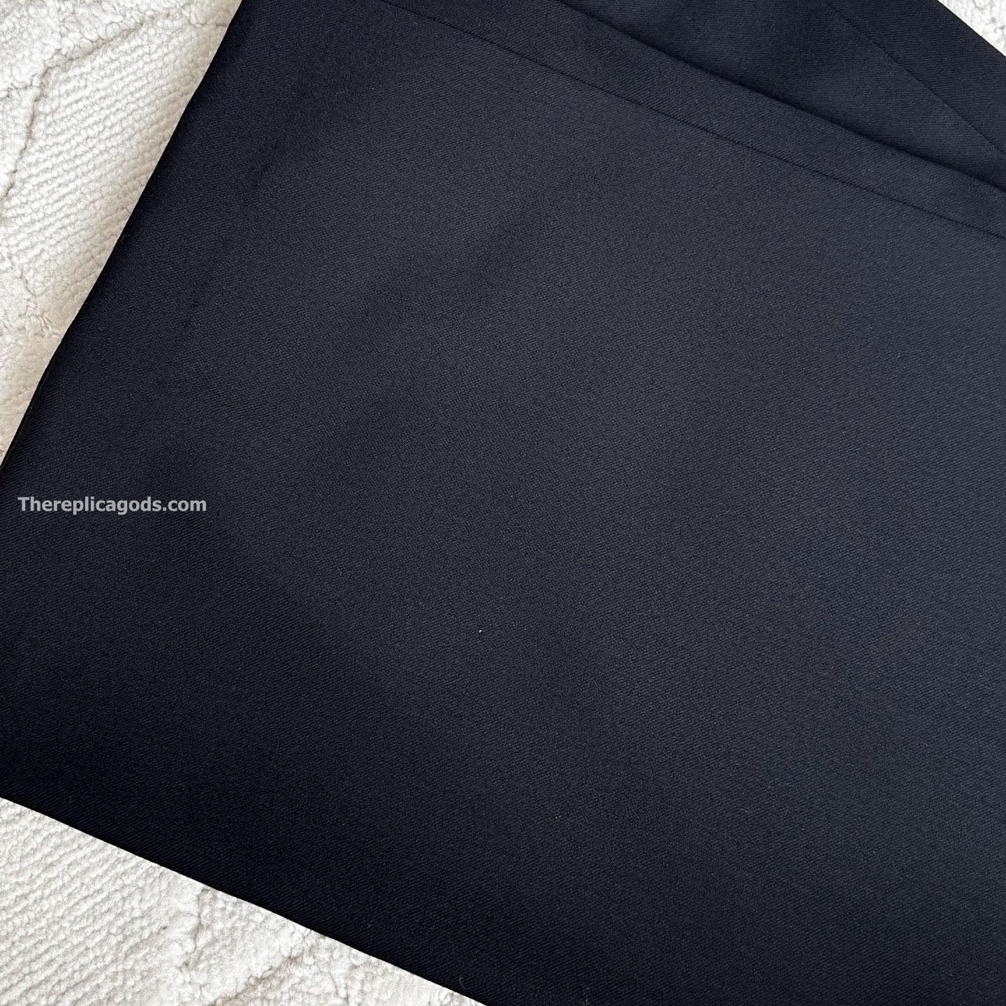 LOGO BANDED CROPPED TROUSERS IN BLACK - TP568