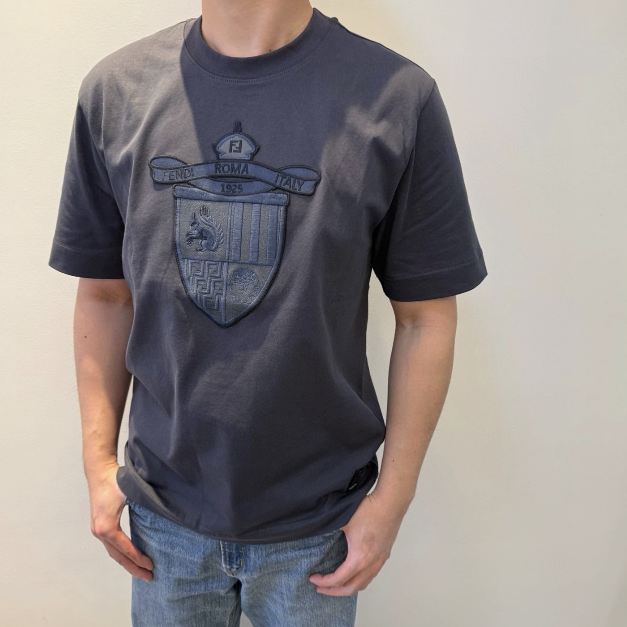 COTTON T-SHIRT IN BLUE - TP575