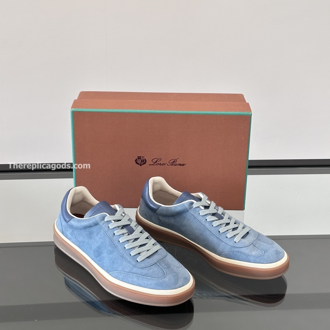 TENNIS WALK SNEAKERS SUEDE CALF SPLIT BLACK FIGS - LR73